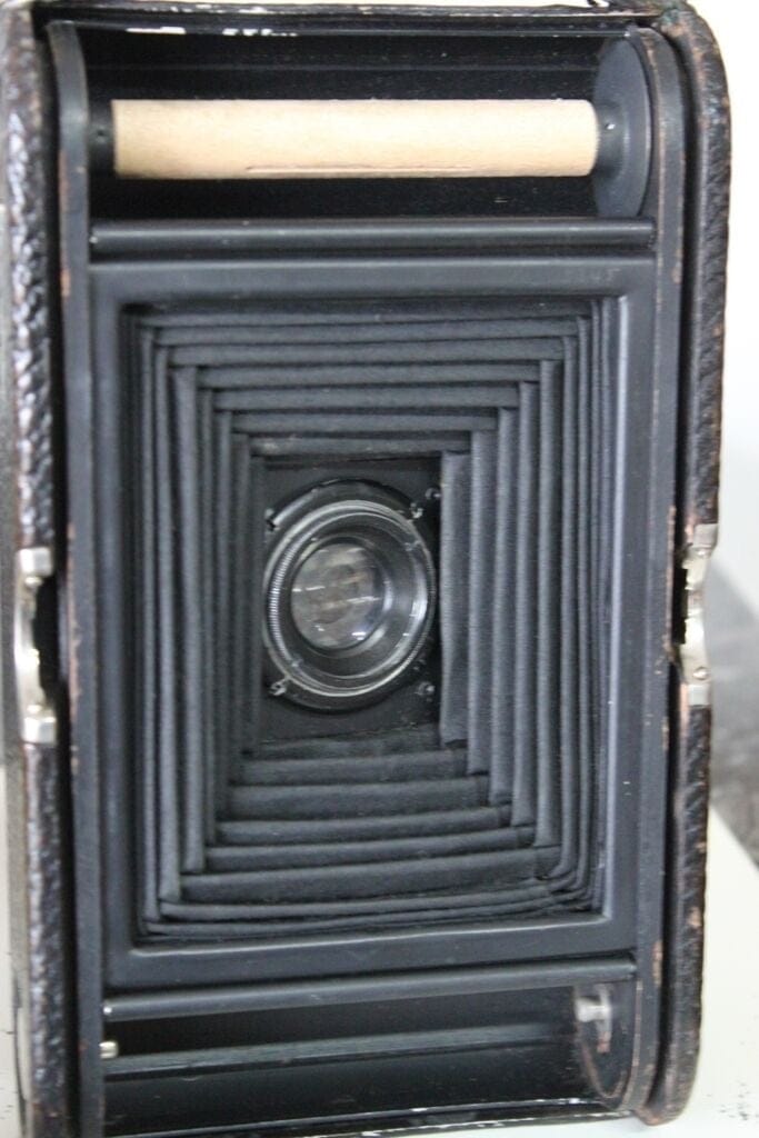 Antica Macchina Fotografica A Soffietto Kodak Eastman 3 Autographic 1917 Vintage Categoria  Lenti-Cannocchiali-Occhiali