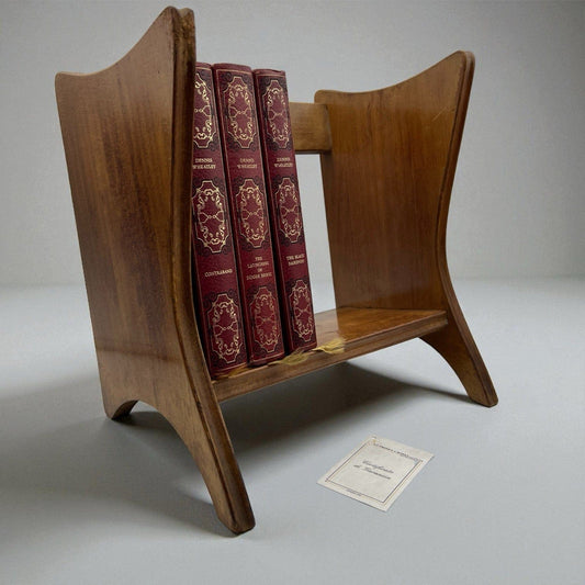 Antica Mensola libreria in legno da appoggio reggilibri da scrivania fermalibri Categoria  Mensole