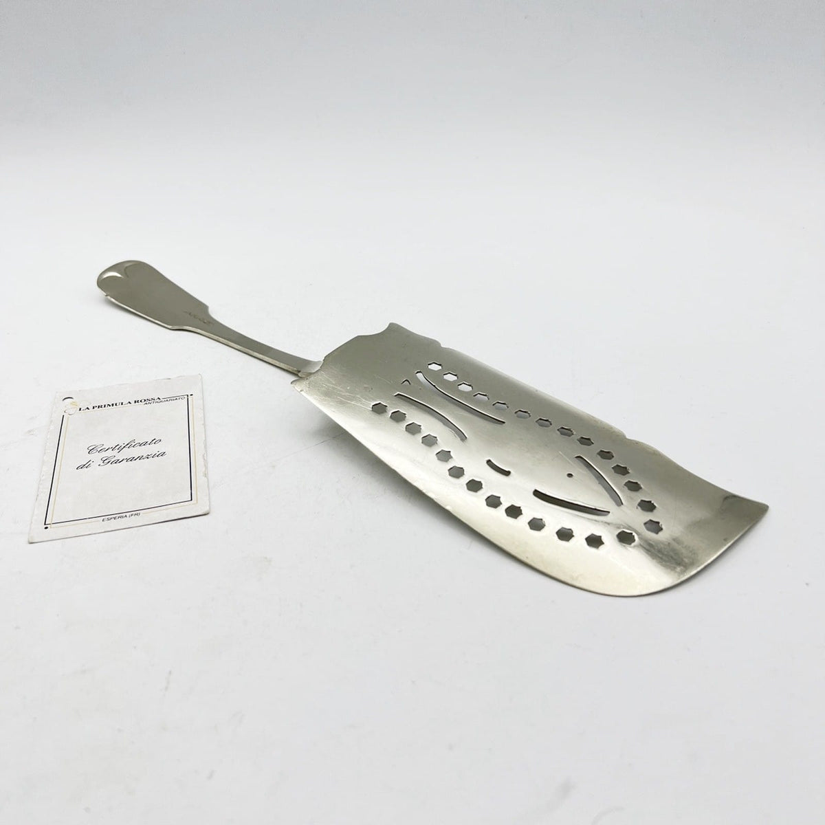 Antica Paletta da servizio per  pesce in Argento Placcata Sheffield traforata Categoria  Silver plated sheffield style