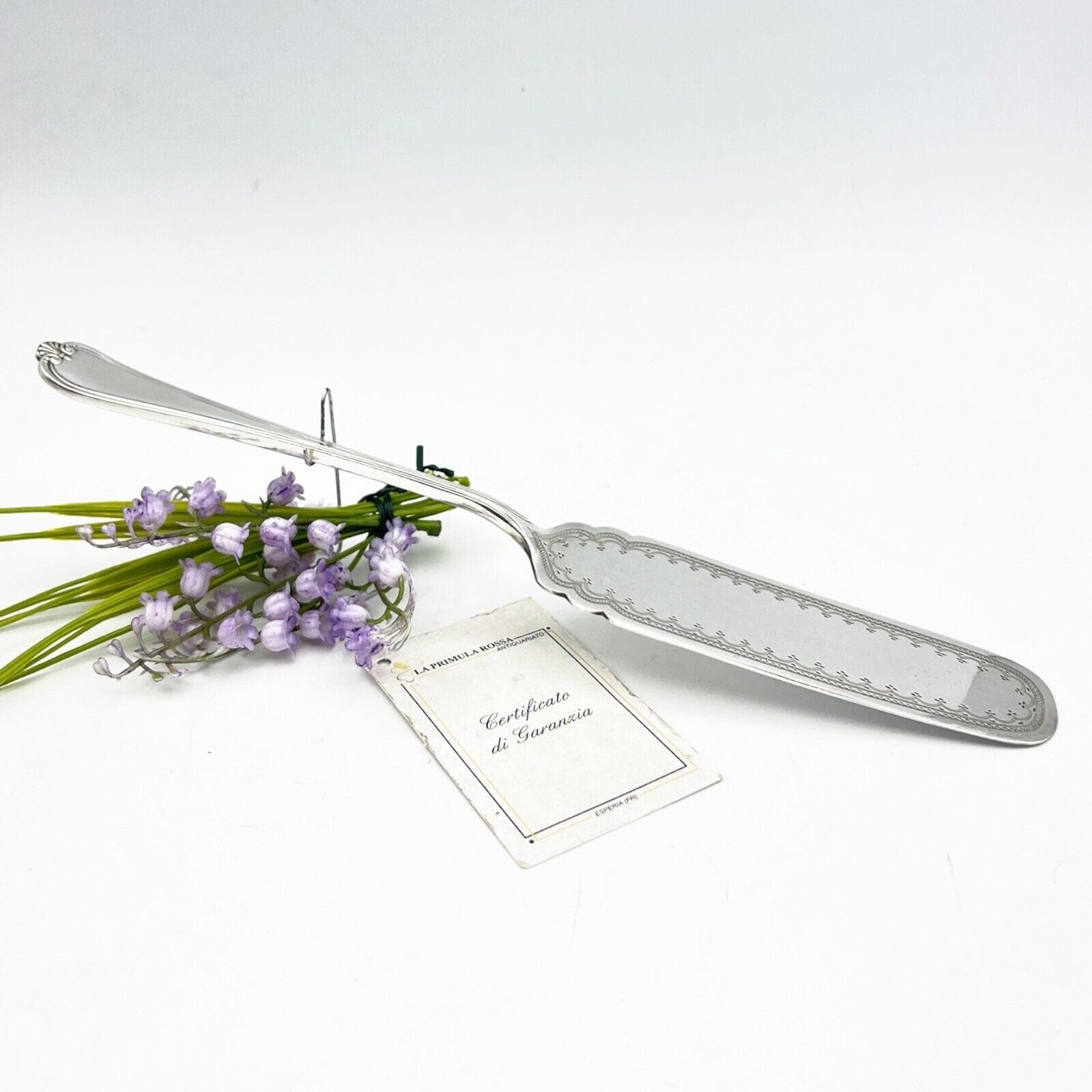 Antica Paletta dolce in argento sheffield posata da tavola per crostata e torta Categoria  Silver plated sheffield style