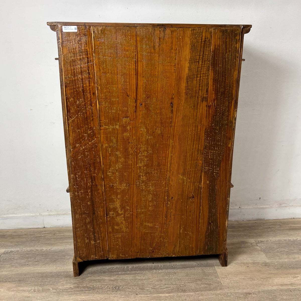 Antica Piccola Libreria Credenza in legno di noce Mobile Credenzina Madia Categoria  Vetrine