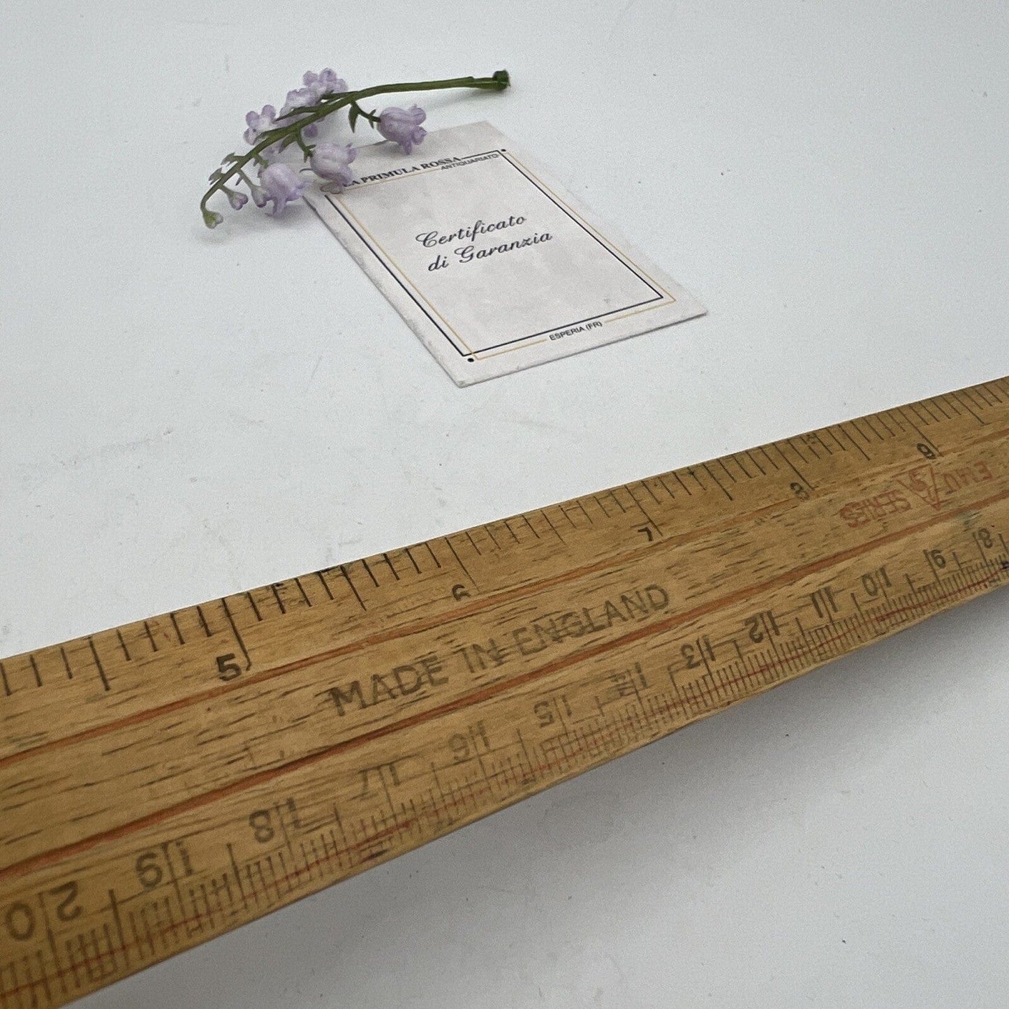 Antica riga righello inglese vintage in legno da scrivania per disegno Anni '60 Categoria  Attrezzi e Strumenti