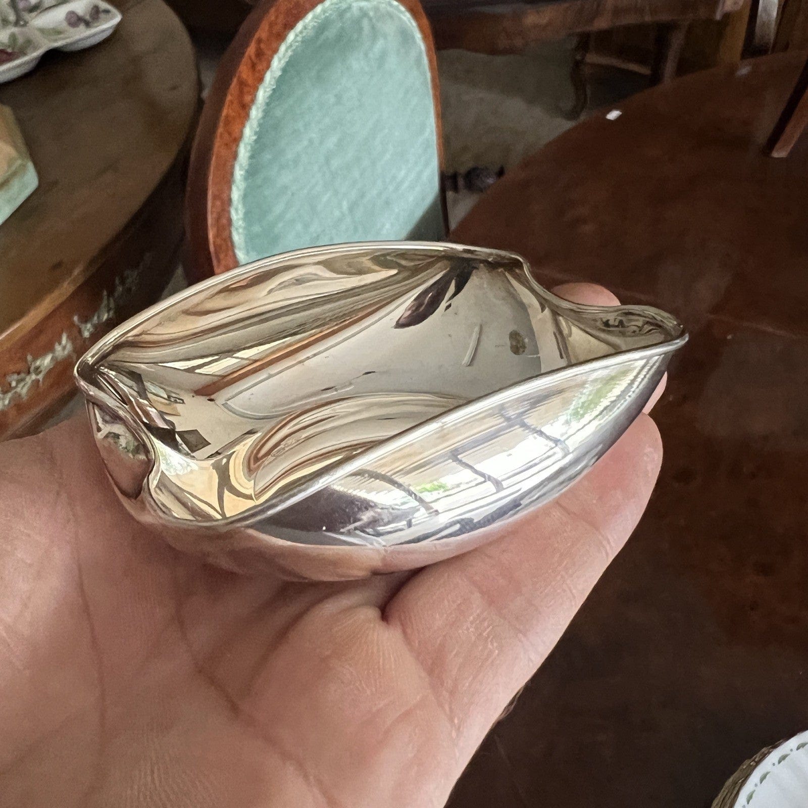 Antica Saliera in argento massiccio silver 800 ciotolina da tavola Vintage Categoria  Silver plated sheffield style