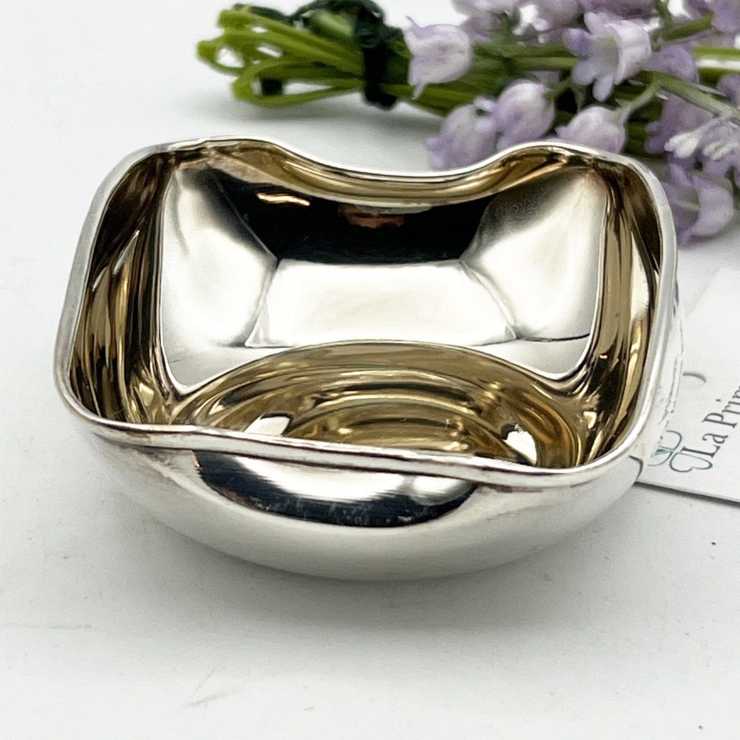 Antica Saliera in argento massiccio silver 800 ciotolina da tavola Vintage Categoria  Silver plated sheffield style