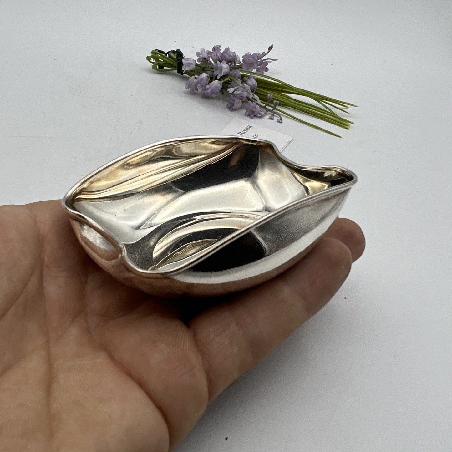 Antica Saliera in argento massiccio silver 800 ciotolina da tavola Vintage Categoria  Silver plated sheffield style