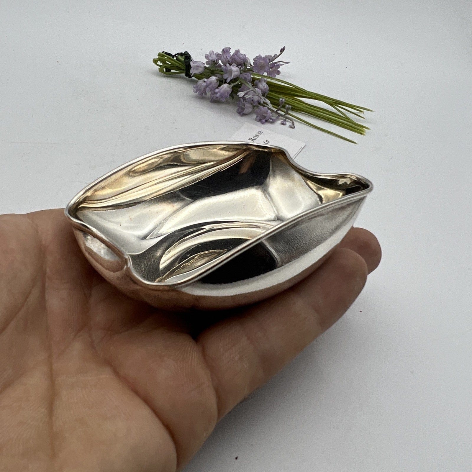 Antica Saliera in argento massiccio silver 800 ciotolina da tavola Vintage Categoria  Silver plated sheffield style