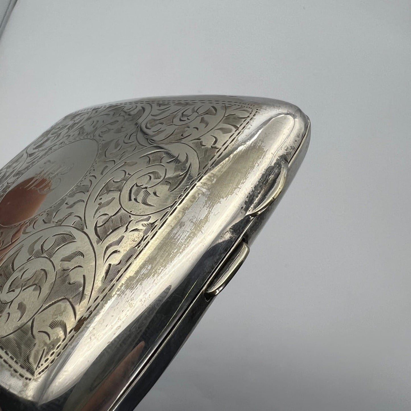Antica Scatola in Argento Placcato contenitore portasigarette Mogramma F M Categoria  Sheffield & Argento