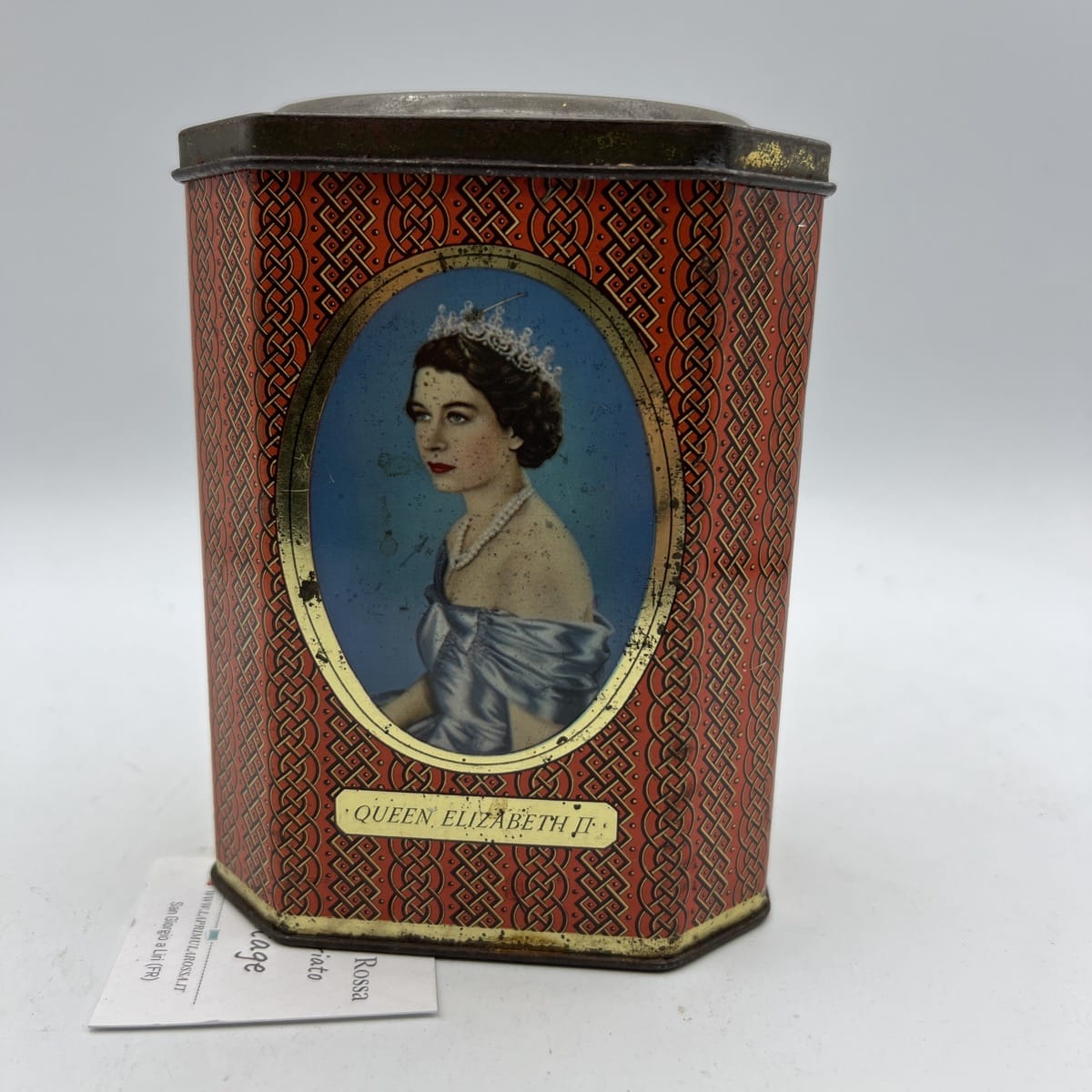 Antica Scatola in latta inglese incoronazione Regina Elisabetta II 1953 Reale di Categoria  Collezionismo:Collezioni diverse:Scatole di latta