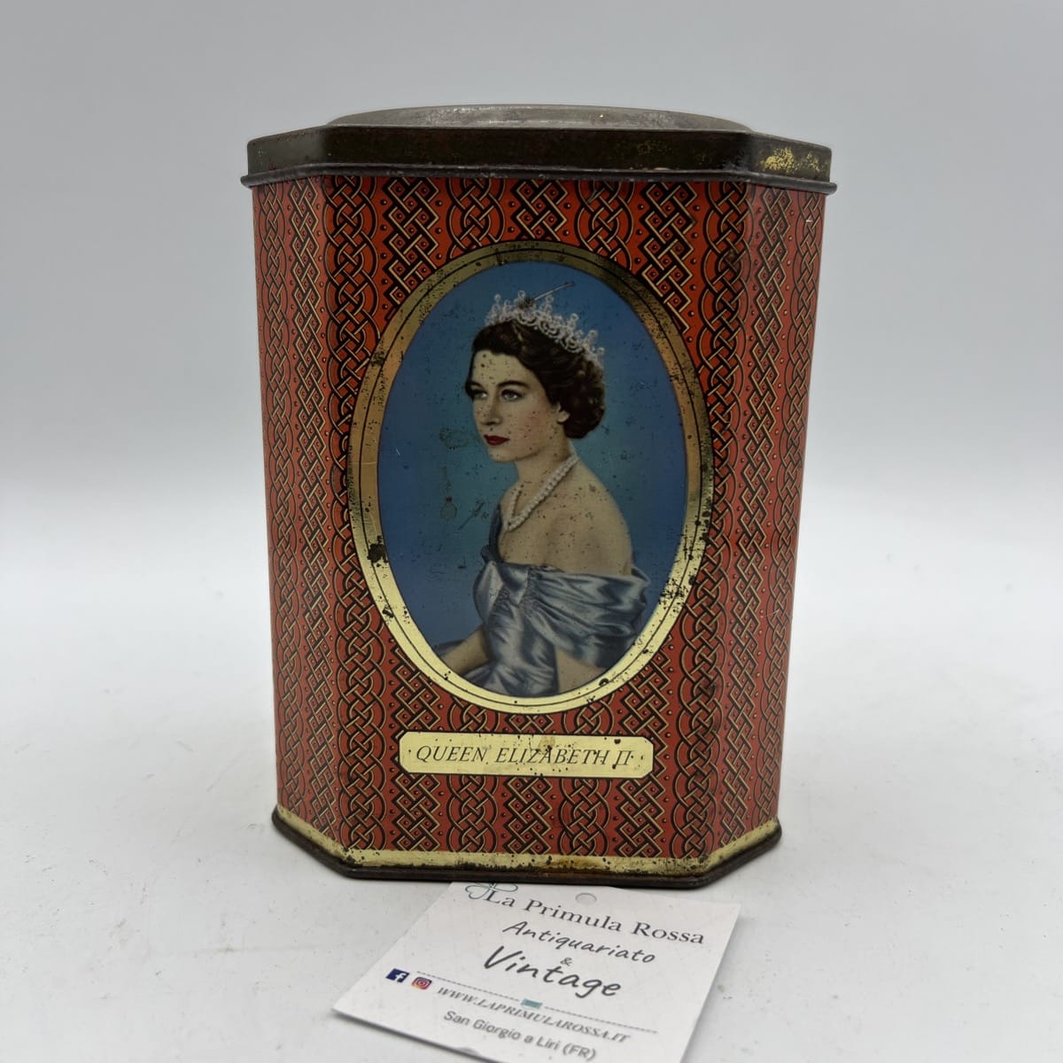 Antica Scatola in latta inglese incoronazione Regina Elisabetta II 1953 Reale di Categoria  Collezionismo:Collezioni diverse:Scatole di latta