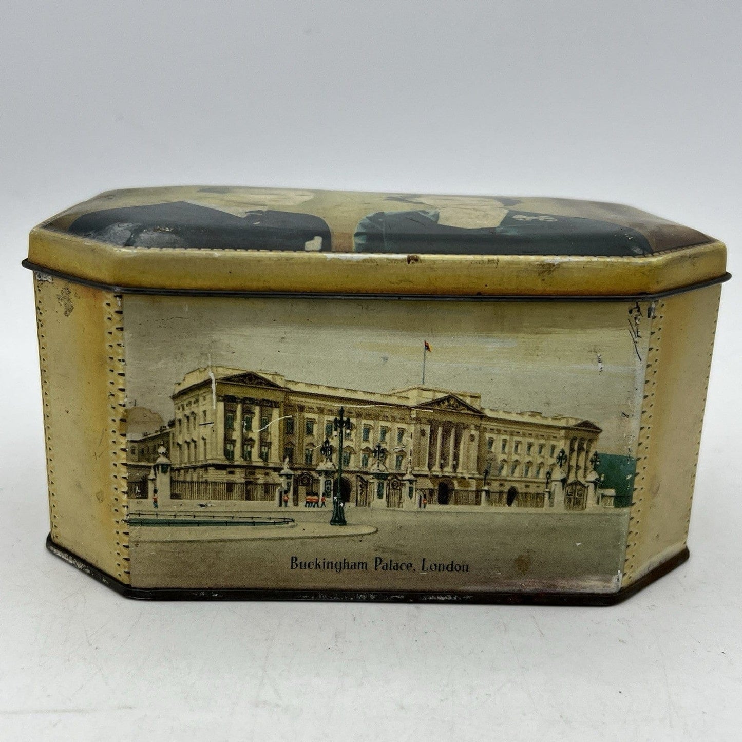 Antica Scatola in latta inglese incoronazione Regina Elisabetta II 1953 Reale XX Categoria  Collezionismo:Collezioni diverse:Scatole di latta