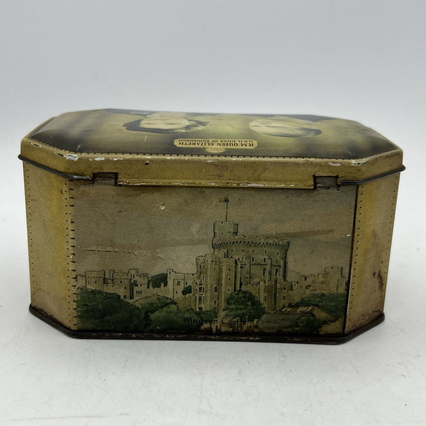 Antica Scatola in latta inglese incoronazione Regina Elisabetta II 1953 Reale XX Categoria  Collezionismo:Collezioni diverse:Scatole di latta