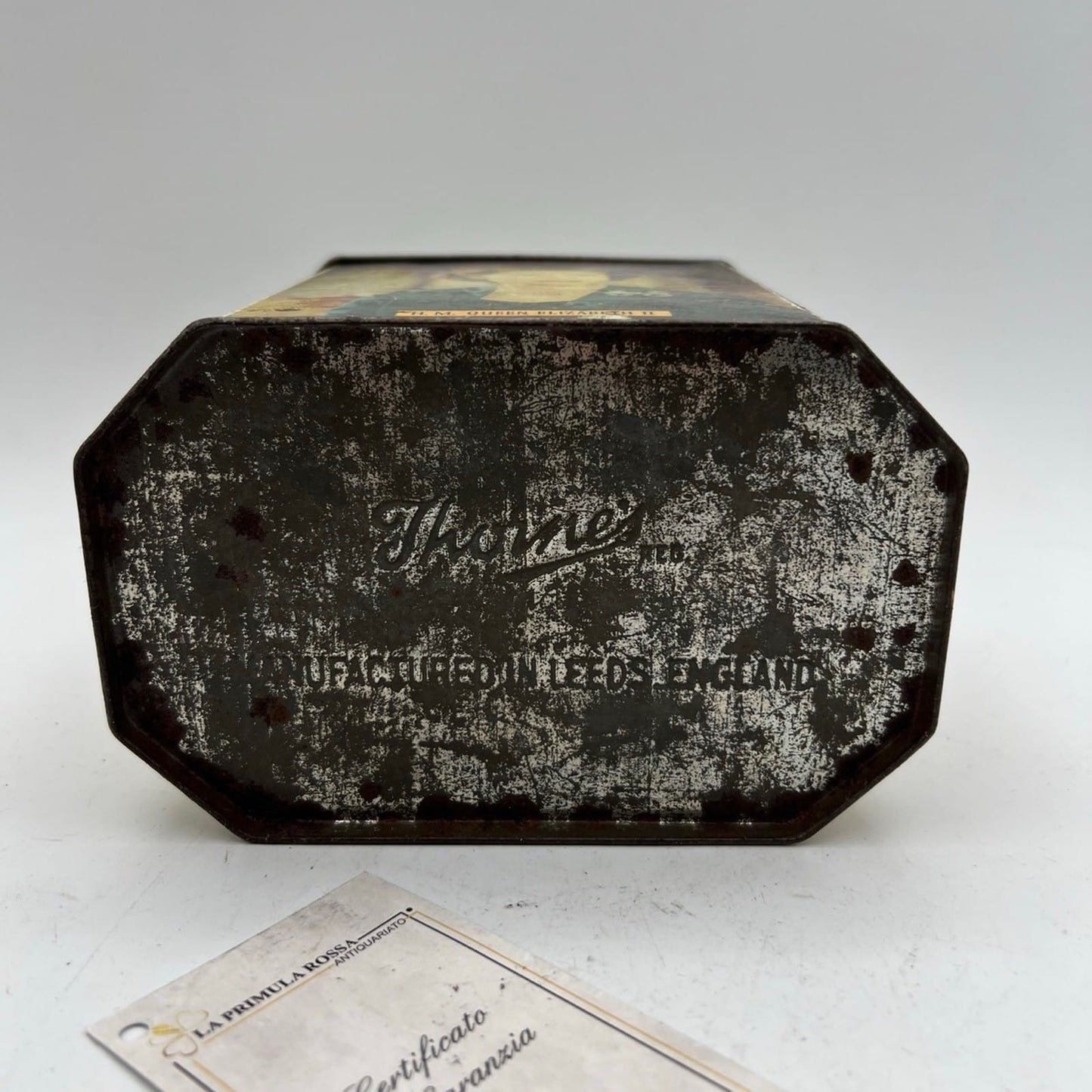 Antica Scatola in latta inglese l'incoronazione Regina Elisabetta II 1953 Reale Categoria  Collezionismo:Collezioni diverse:Scatole di latta