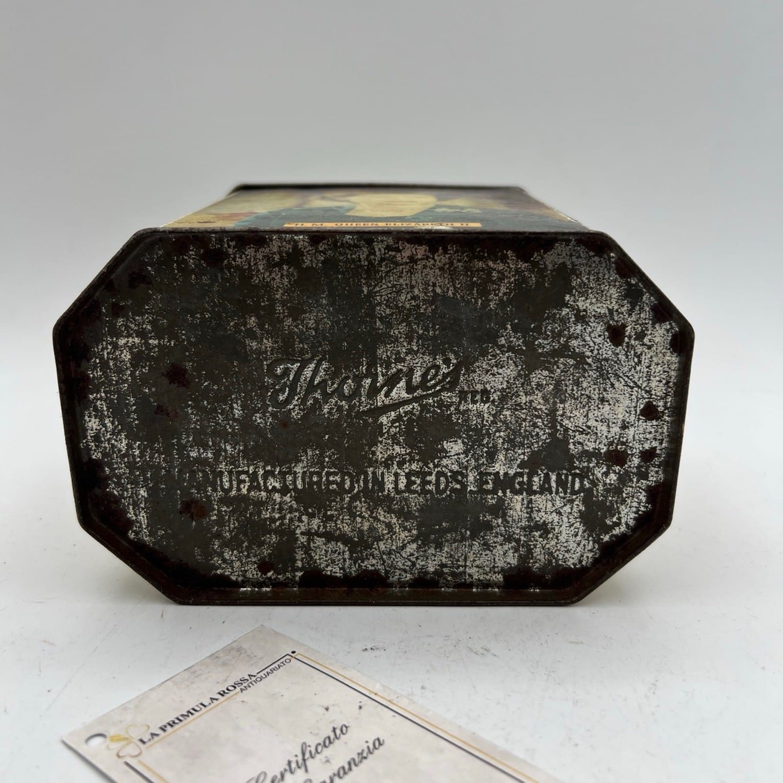 Antica Scatola in latta inglese l'incoronazione Regina Elisabetta II 1953 Reale Categoria  Collezionismo:Collezioni diverse:Scatole di latta