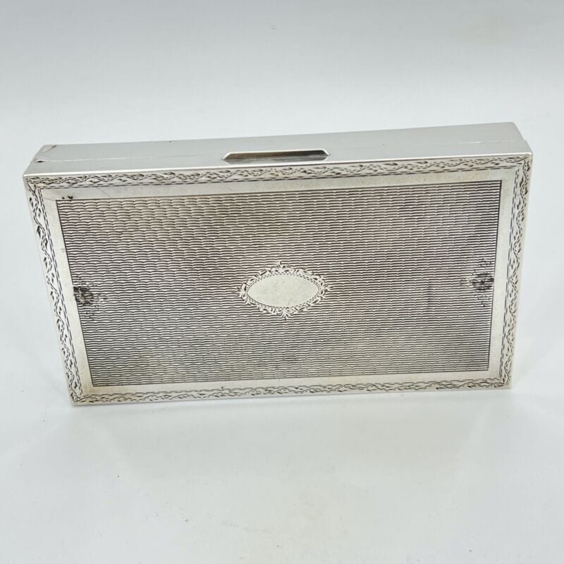 Antica Scatola portagioie in Argento 800 contenitore portasigarette anni 60 70 Categoria  Sheffield & Argento