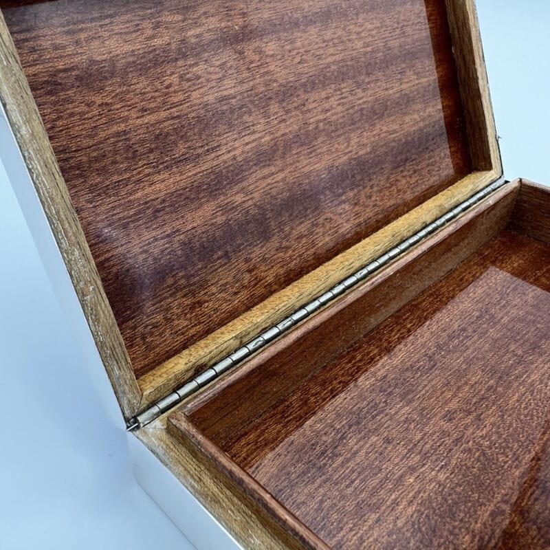 Antica Scatola portagioie in Argento 800 contenitore portasigarette anni 60 70 Categoria  Sheffield & Argento
