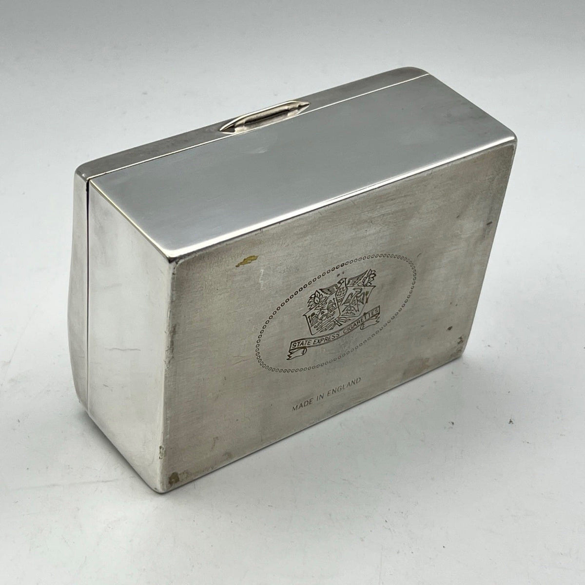 Antica Scatola portasigarette Inglese in Argento Placcato contenitore anni 70 Categoria  Sheffield & Argento