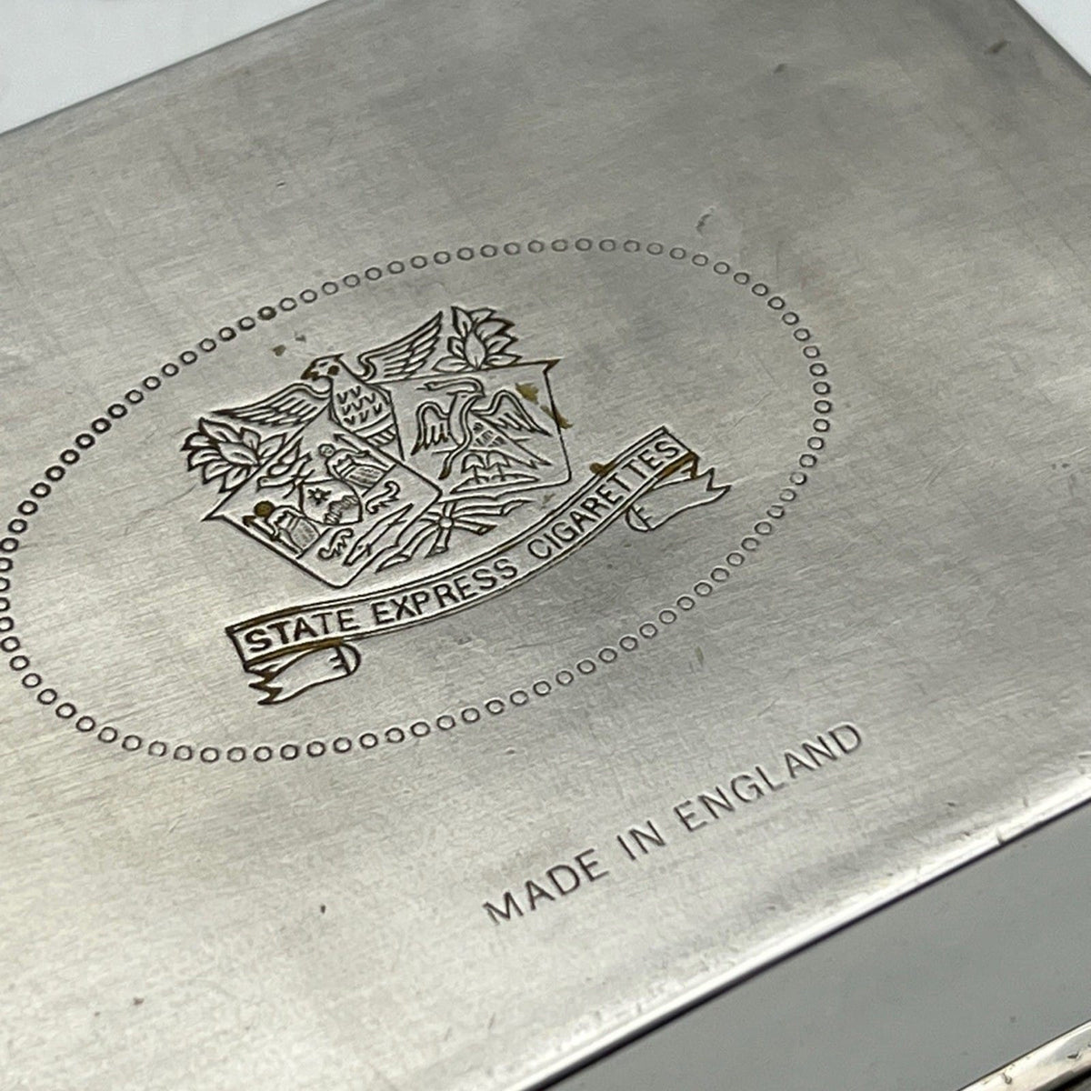 Antica Scatola portasigarette Inglese in Argento Placcato contenitore anni 70 Categoria  Sheffield & Argento