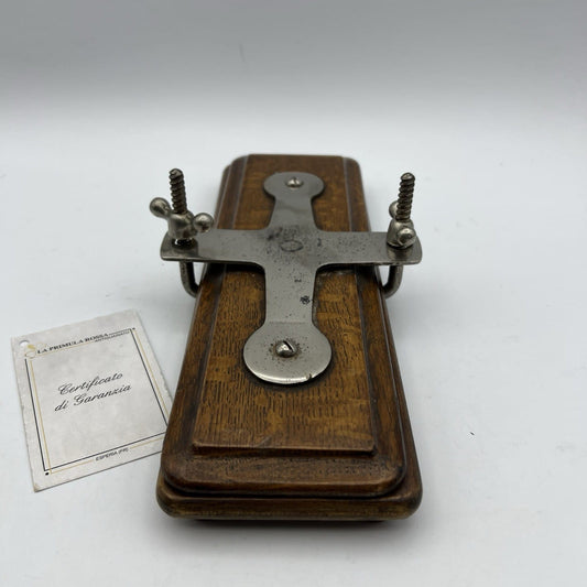 Antica stira cravatte vintage in legno e metallo piccola pressa manuale inglese Categoria  Attrezzi e Strumenti