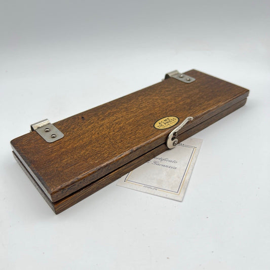 Antica stira cravatte vintage in legno e metallo piccola pressa manuale inglese Categoria  Attrezzi e Strumenti