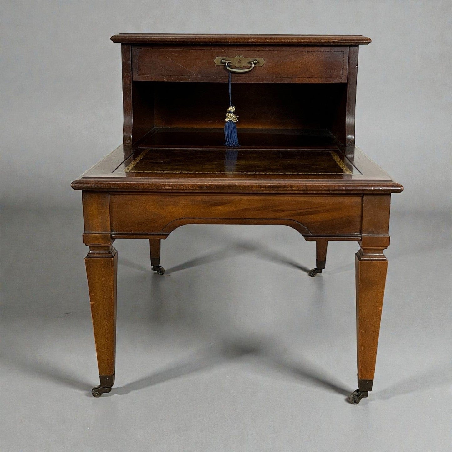 Antica tavolino da Salotto stile Scaletta biblioteca libreria scala legno pelle Categoria  Sgabelli - Pouf - Poggiapiedi