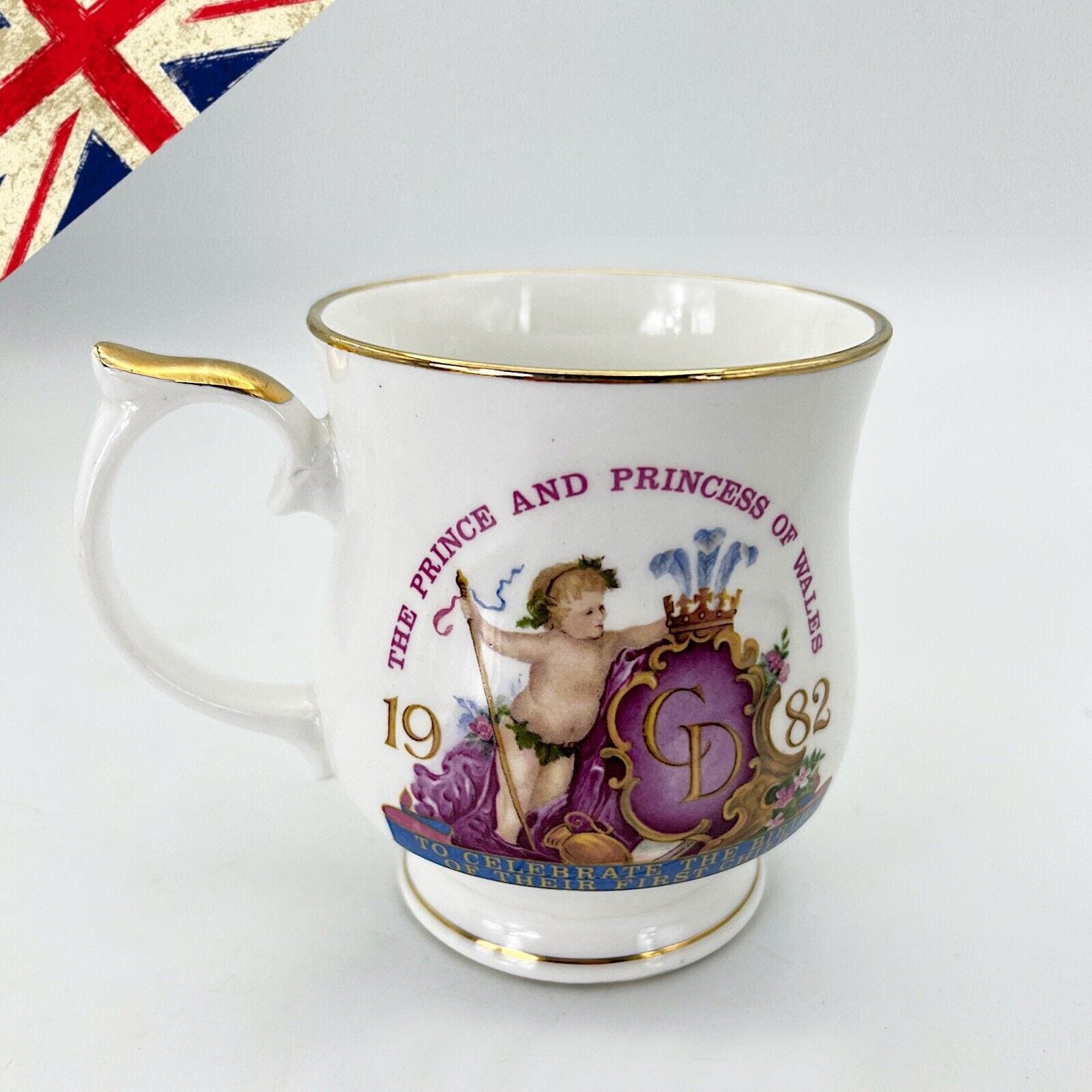 Antica Tazza da collezione in porcellana Nascita Principe William Casa Reale Categoria  Collezionismo:Collezioni diverse:Altro collezioni diverse