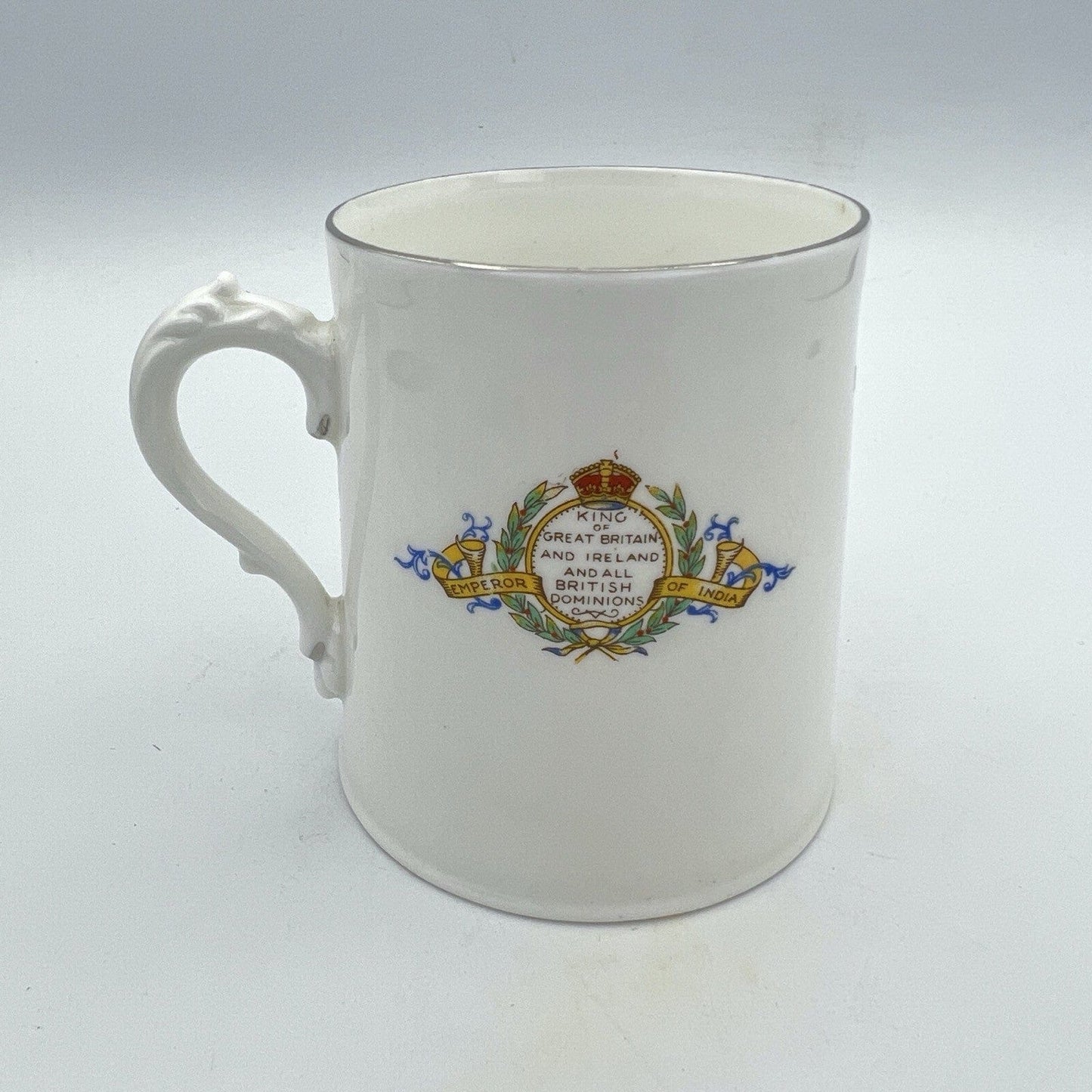 Antica Tazza Mug in porcellana Inglese Re Giorgio V Casa Reale commemorativa XX Categoria  Arte e antiquariato:Porcellana e ceramica:Altro porcellana e ceramica