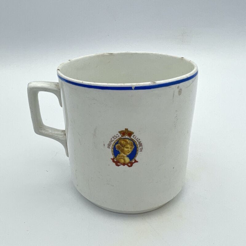 Antica Tazza Mug Inglese da collezione Re Giorgio VI Casa Reale commemorativa Categoria  Ceramiche e Porcellane