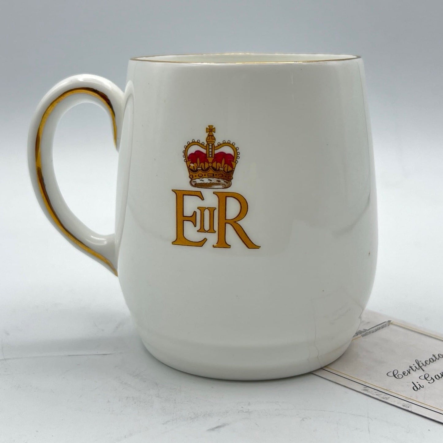Antica Tazza Mug Inglese Regina Elisabetta II Casa Reale commemorativa 1953 Categoria  Boccali
