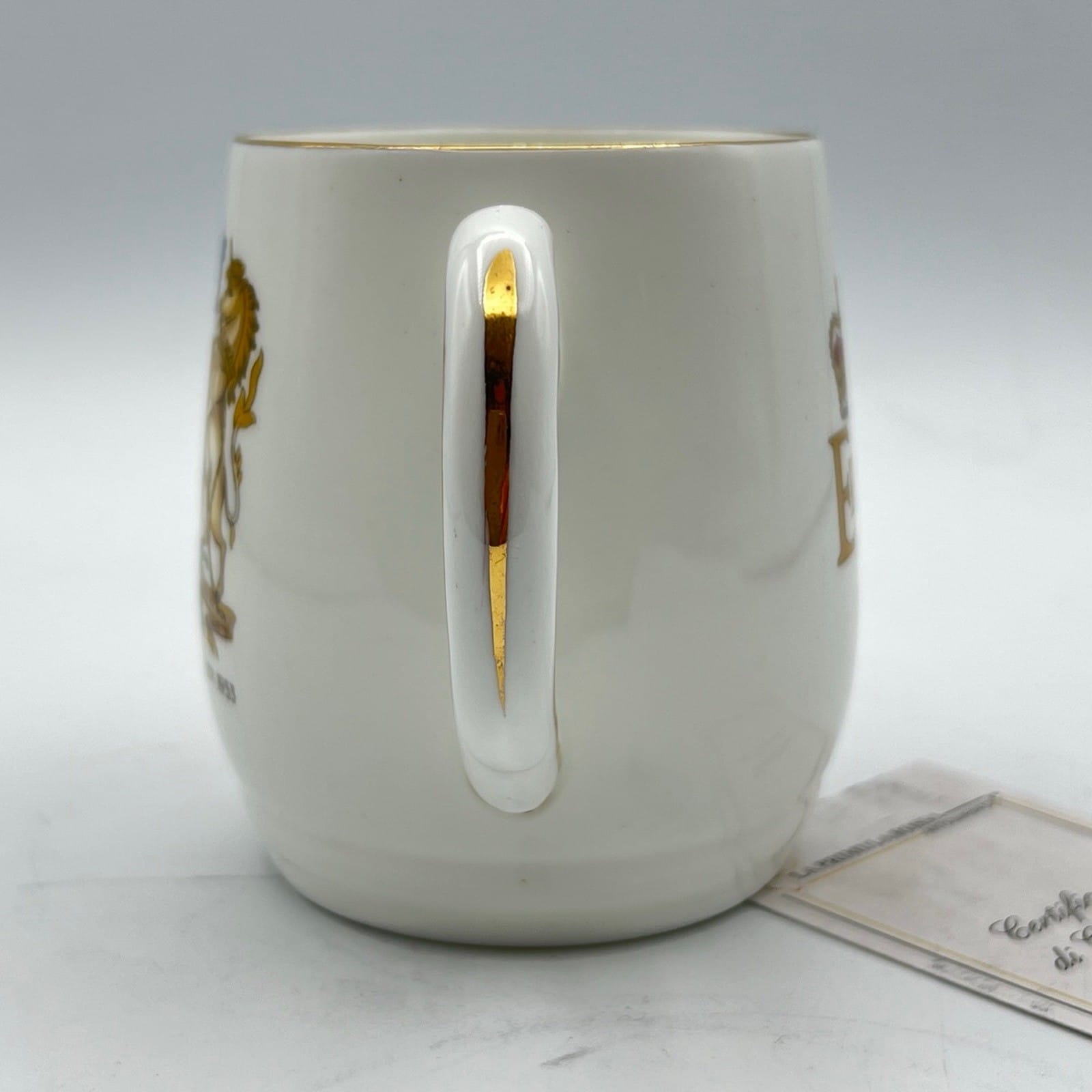 Antica Tazza Mug Inglese Regina Elisabetta II Casa Reale commemorativa 1953 Categoria  Boccali