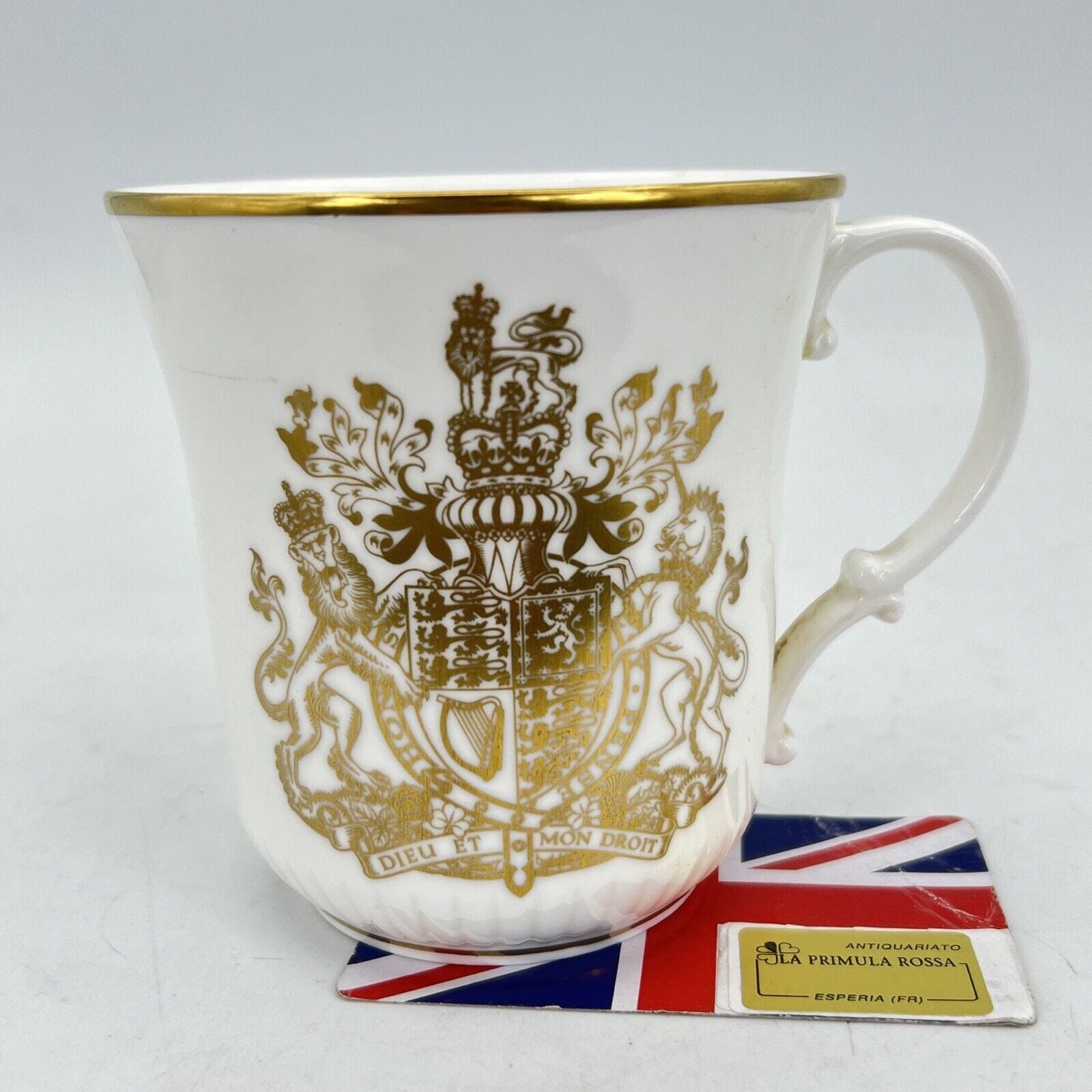Antica Tazza Mug Inglese Regina Elisabetta II Casa Reale commemorativa 1977 Categoria  Arte e antiquariato:Porcellana e ceramica:Altro porcellana e ceramica