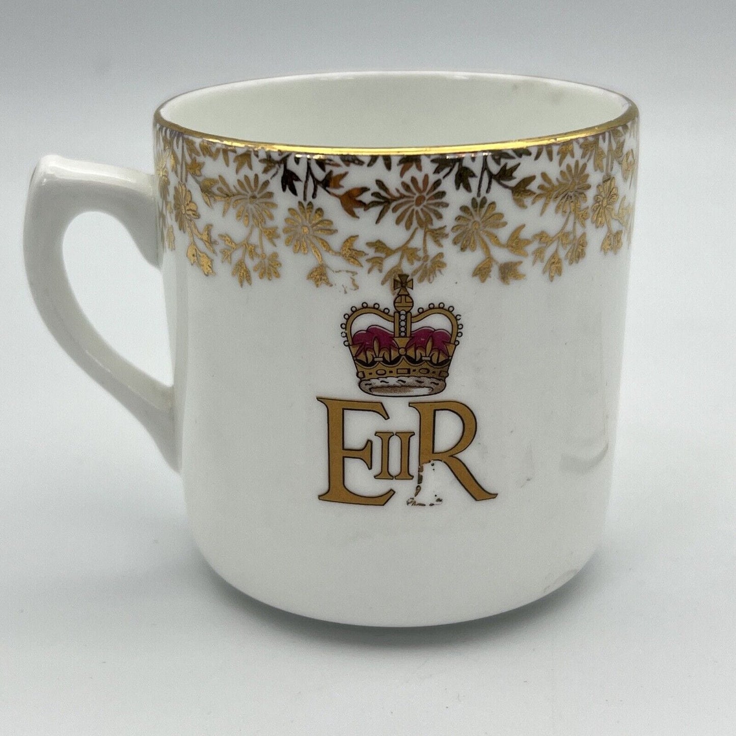 Antica Tazza Mug Inglese Regina Elisabetta II Casa Reale Incoronazione del 1953 Categoria  Boccali