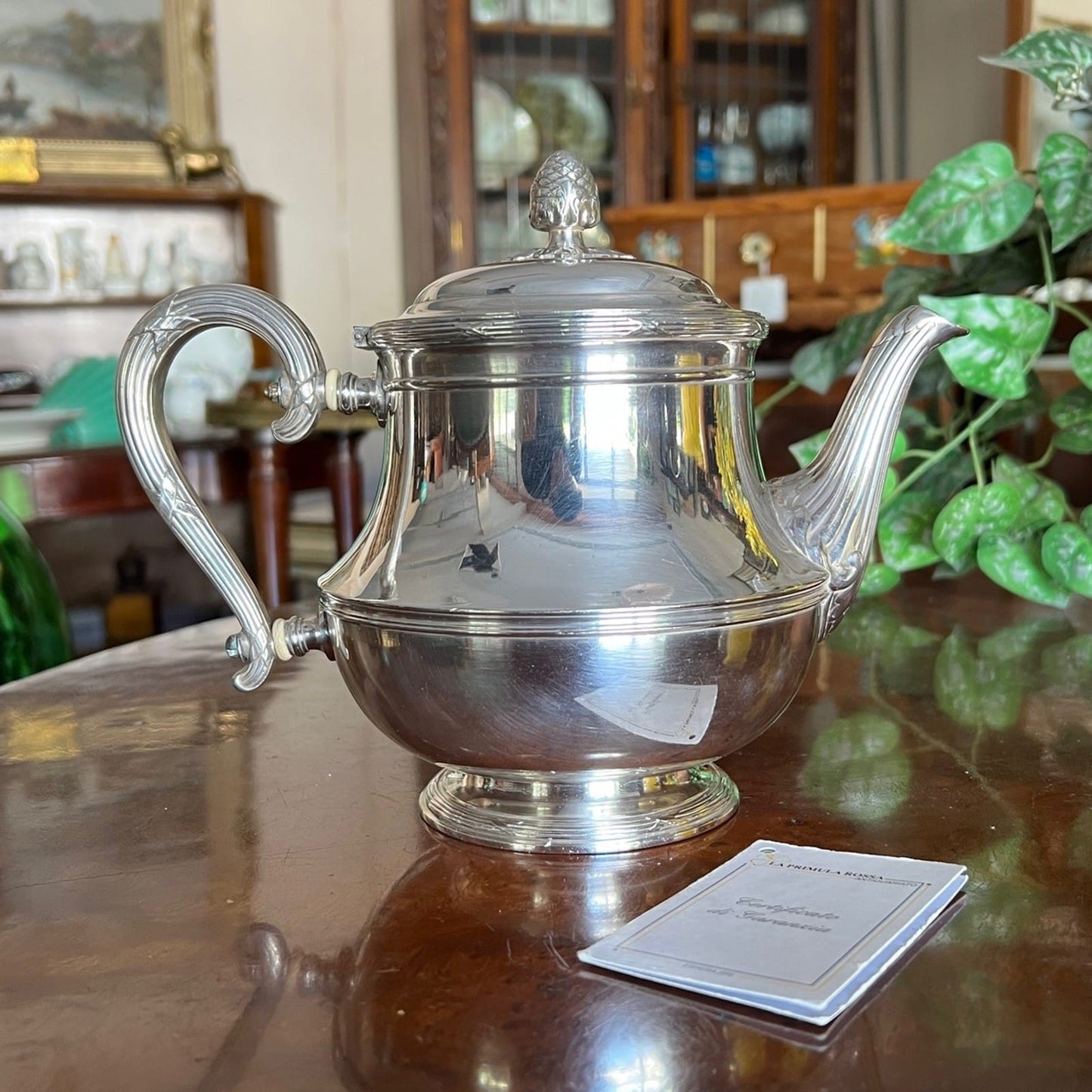 Antica Teiera in argento Placcato Punzonata Christofle Silver Plate epoca '800 Categoria  Sheffield & Argento