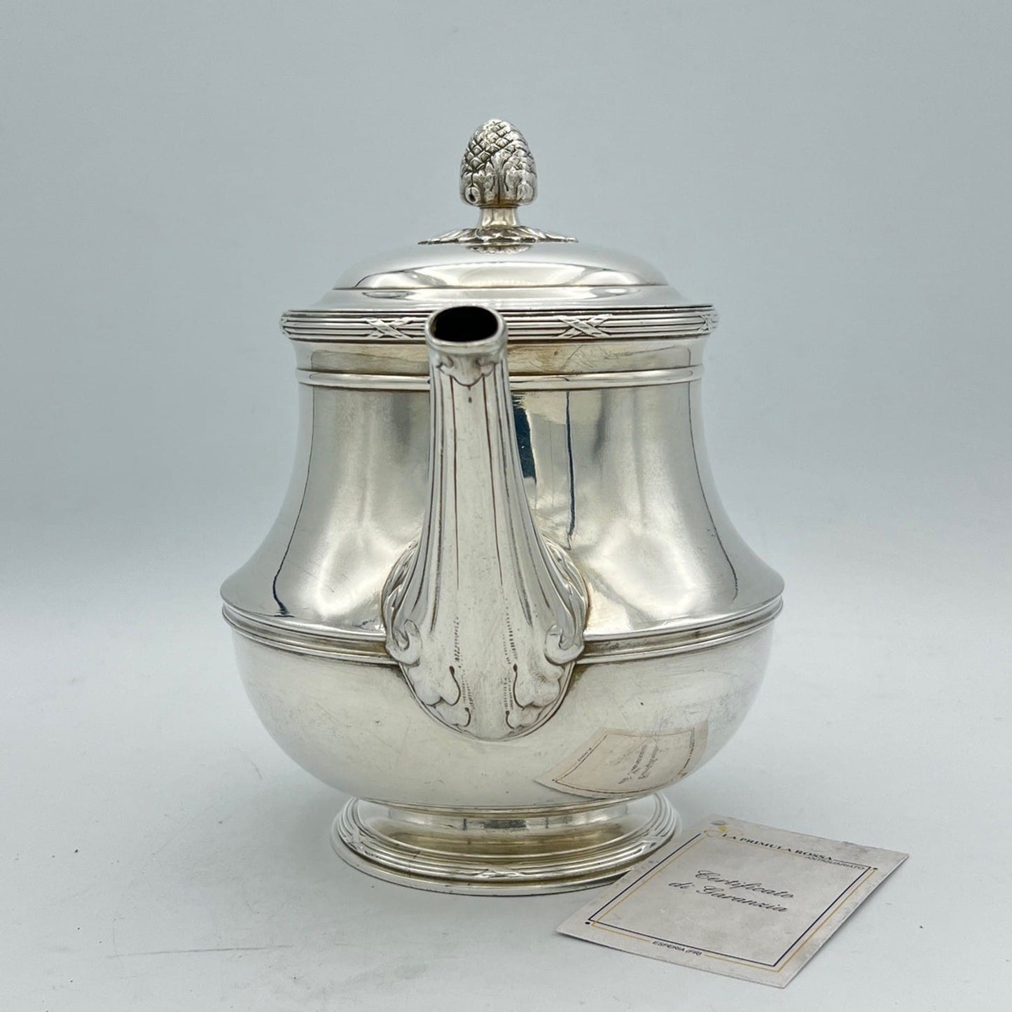 Antica Teiera in argento Placcato Punzonata Christofle Silver Plate epoca '800 Categoria  Sheffield & Argento