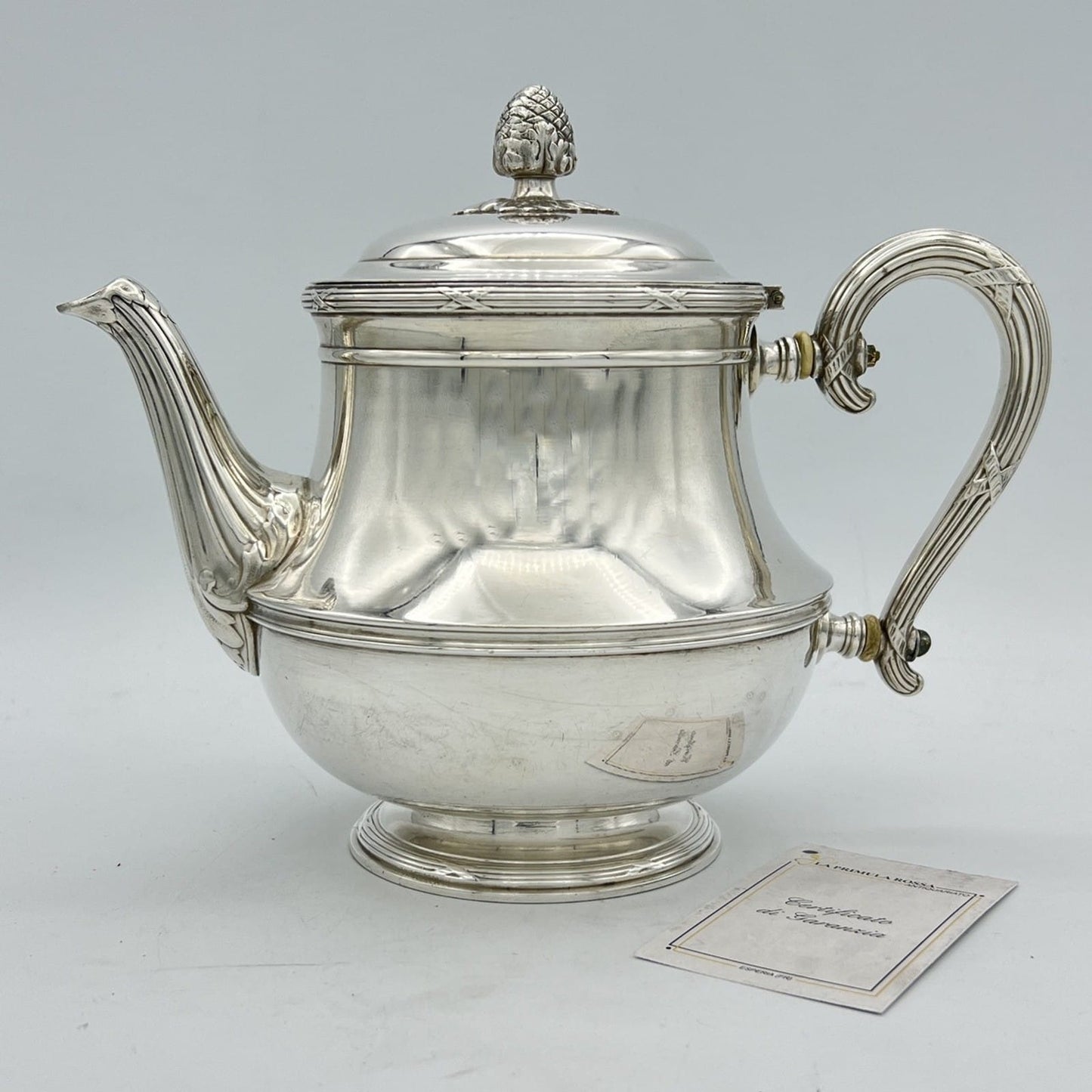 Antica Teiera in argento Placcato Punzonata Christofle Silver Plate epoca '800 Categoria  Sheffield & Argento