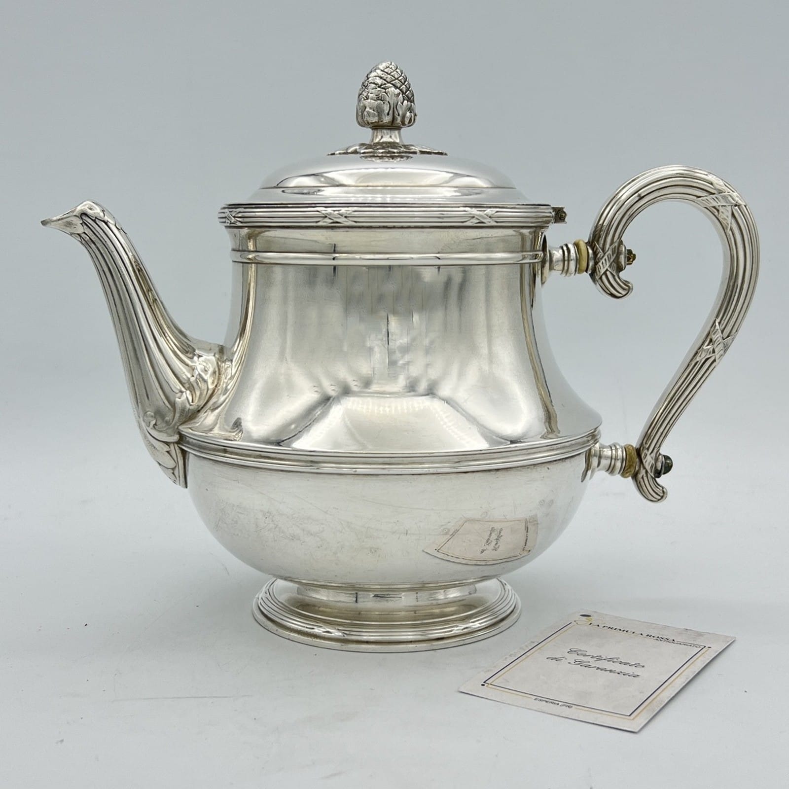 Antica Teiera in argento Placcato Punzonata Christofle Silver Plate epoca '800 Categoria  Sheffield & Argento