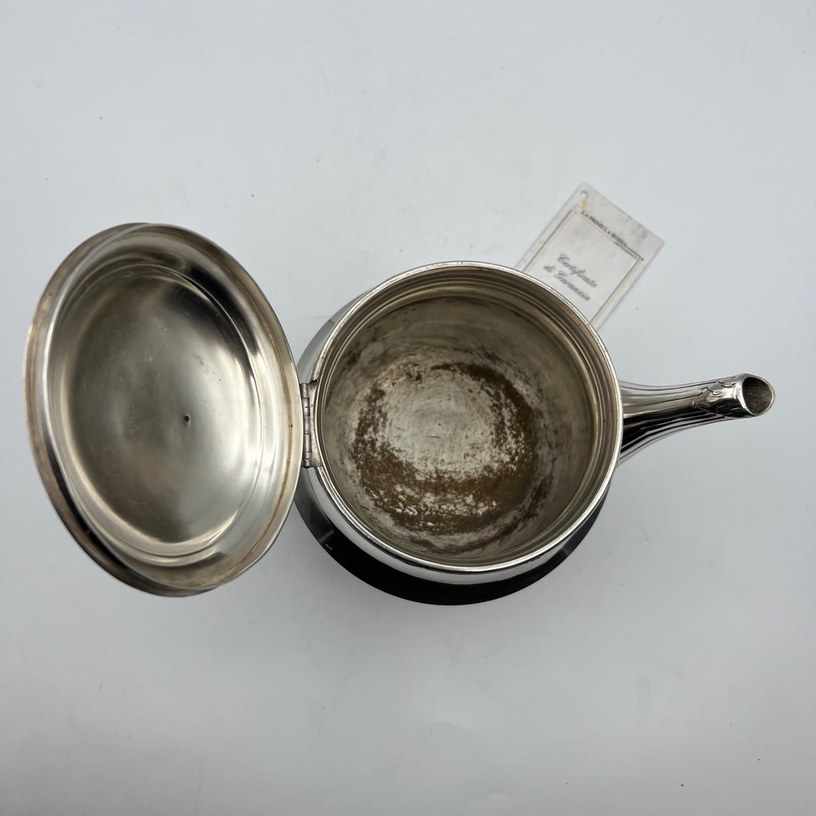 Antica Teiera in argento Placcato Punzonata Christofle Silver Plate epoca '800 Categoria  Sheffield & Argento