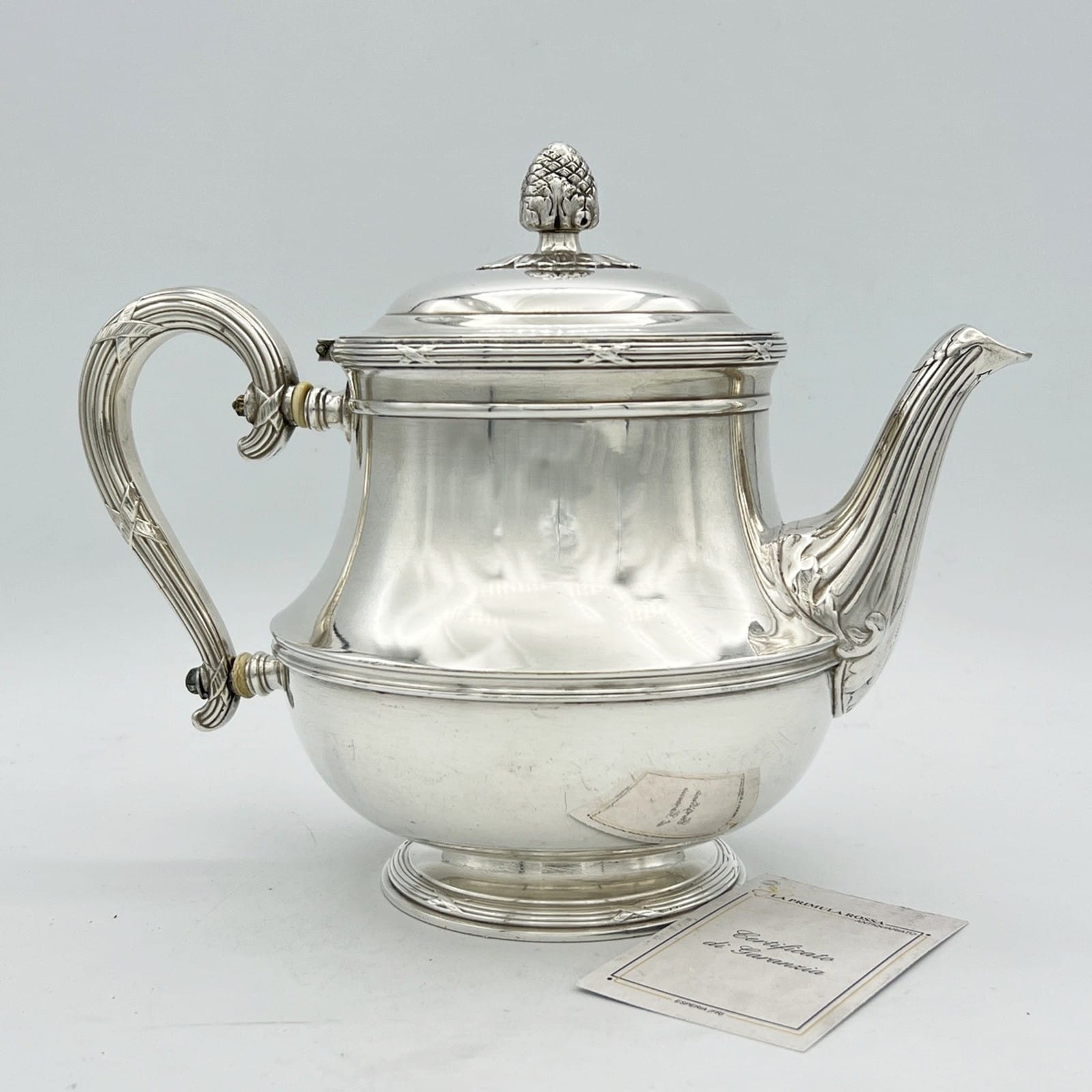 Antica Teiera in argento Placcato Punzonata Christofle Silver Plate epoca '800 Categoria  Sheffield & Argento