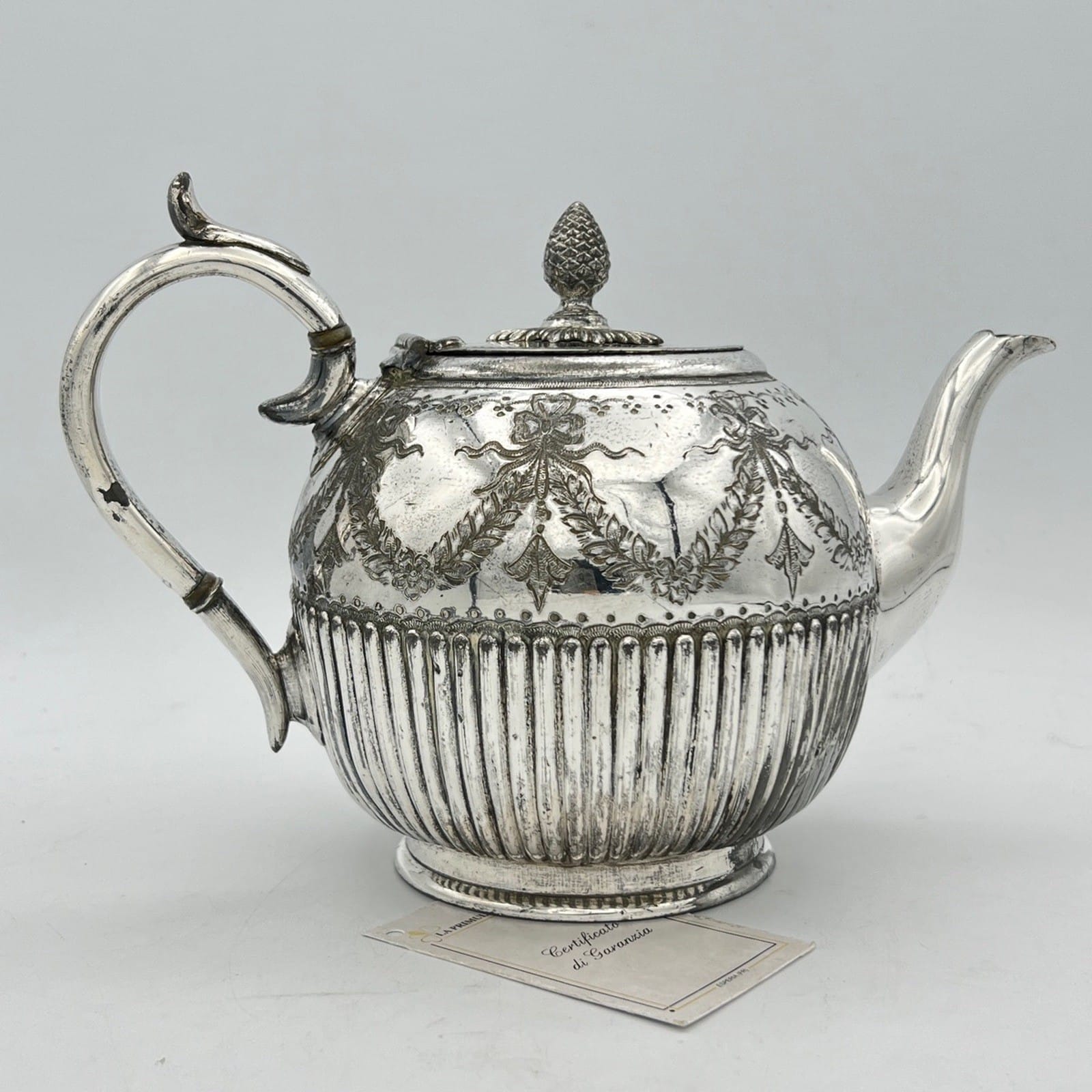 Antica Teiera in Argento Sheffield silver plated caffettiera epoca 800 Inglese J Categoria  Sheffield & Argento