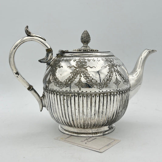 Antica Teiera in Argento Sheffield silver plated caffettiera epoca 800 Inglese J Categoria  Sheffield & Argento