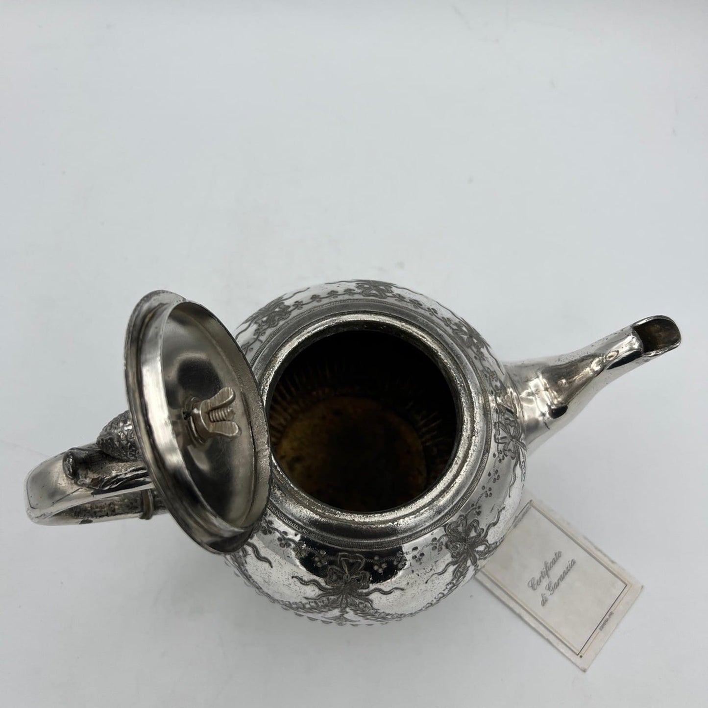Antica Teiera in Argento Sheffield silver plated caffettiera epoca 800 Inglese J Categoria  Sheffield & Argento