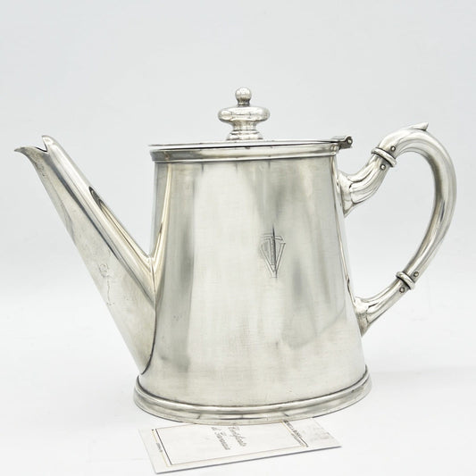 Antica Teiera in argento Silver plated Teiera sheffield Calderoni Caffettiera Categoria  Sheffield & Argento