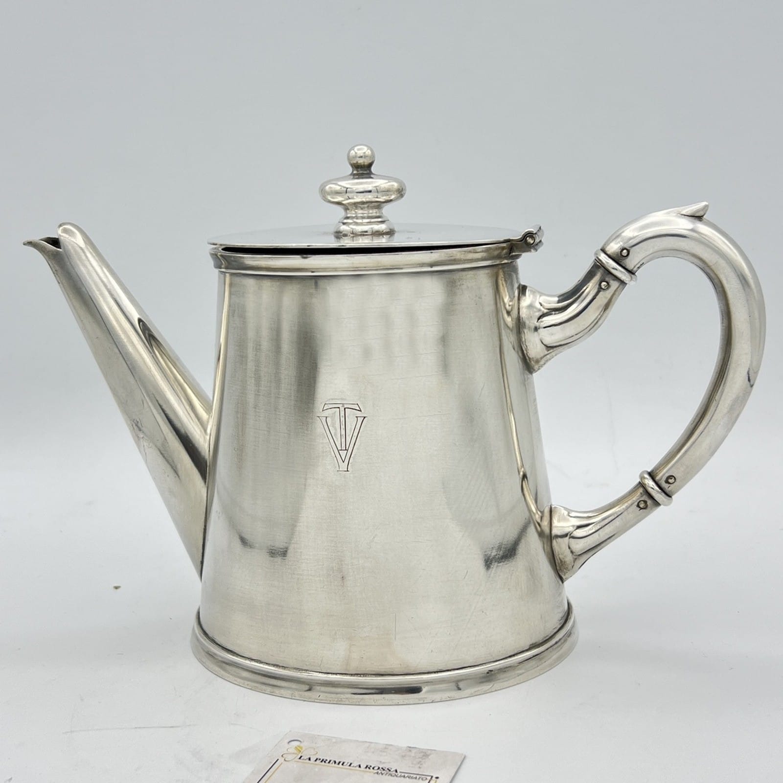 Antica Teiera in argento Silver plated Teiera sheffield Calderoni Caffettiera Categoria  Sheffield & Argento