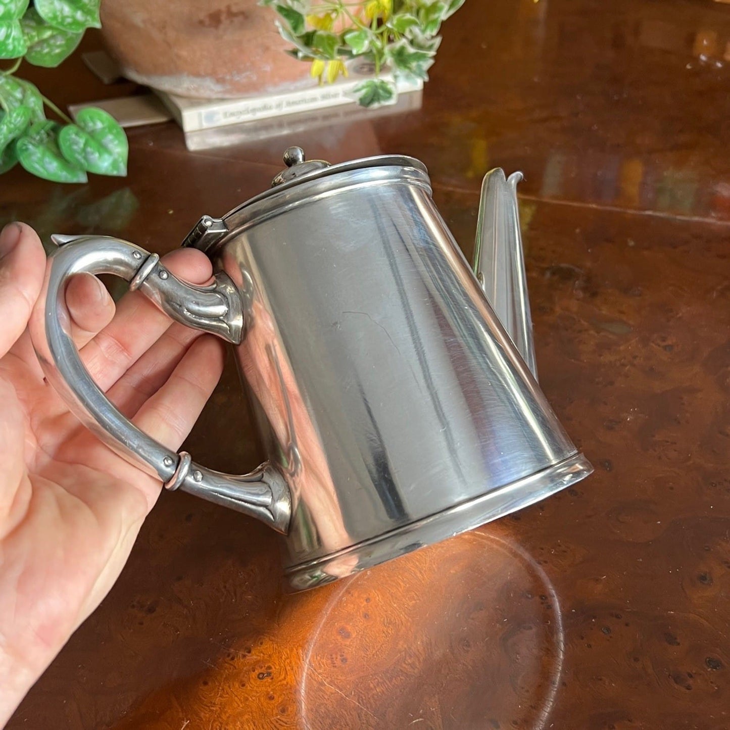 Antica Teiera in argento Silver plated Teiera sheffield Calderoni Caffettiera Categoria  Sheffield & Argento