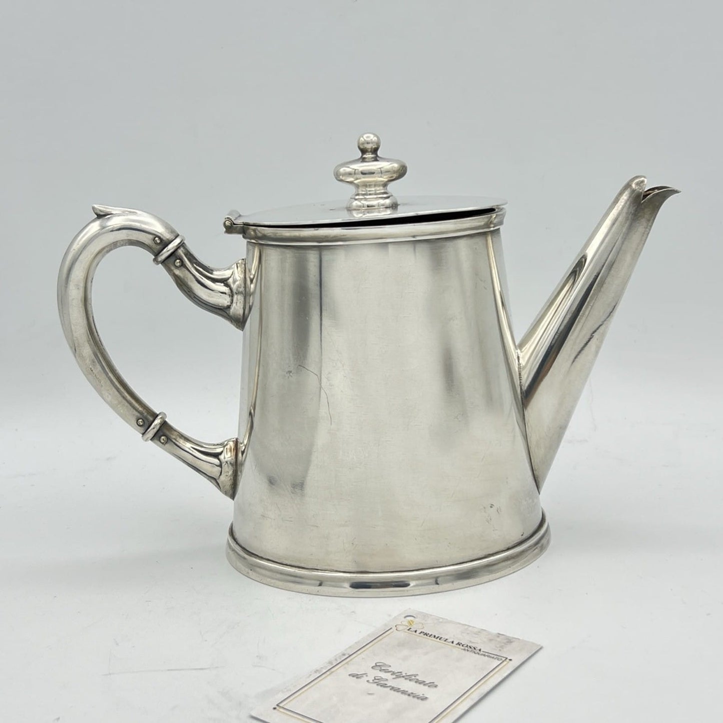 Antica Teiera in argento Silver plated Teiera sheffield Calderoni Caffettiera Categoria  Sheffield & Argento