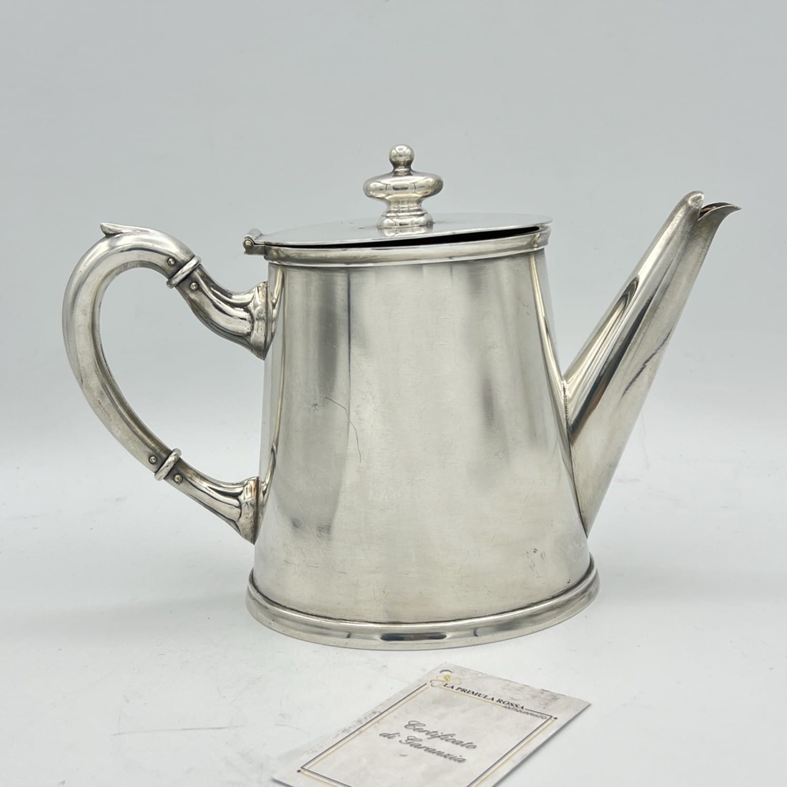 Antica Teiera in argento Silver plated Teiera sheffield Calderoni Caffettiera Categoria  Sheffield & Argento
