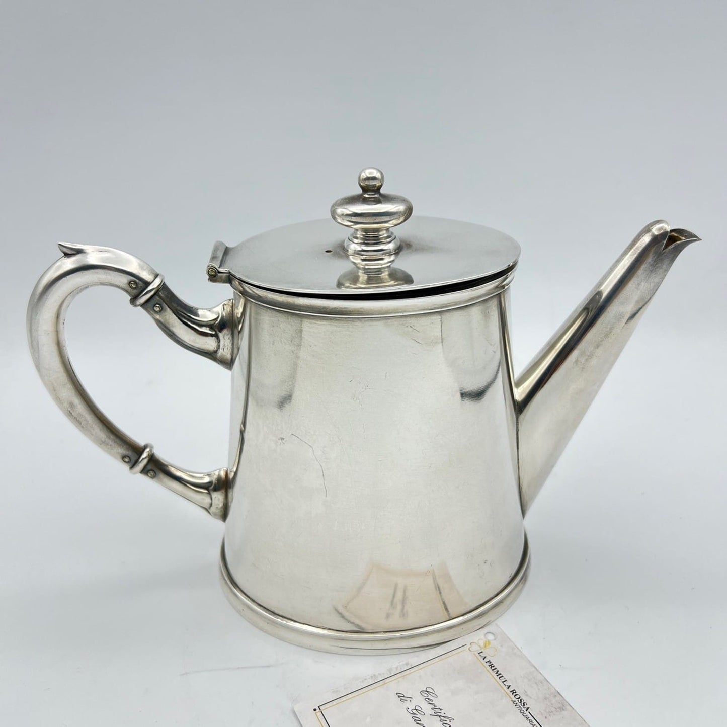 Antica Teiera in argento Silver plated Teiera sheffield Calderoni Caffettiera Categoria  Sheffield & Argento