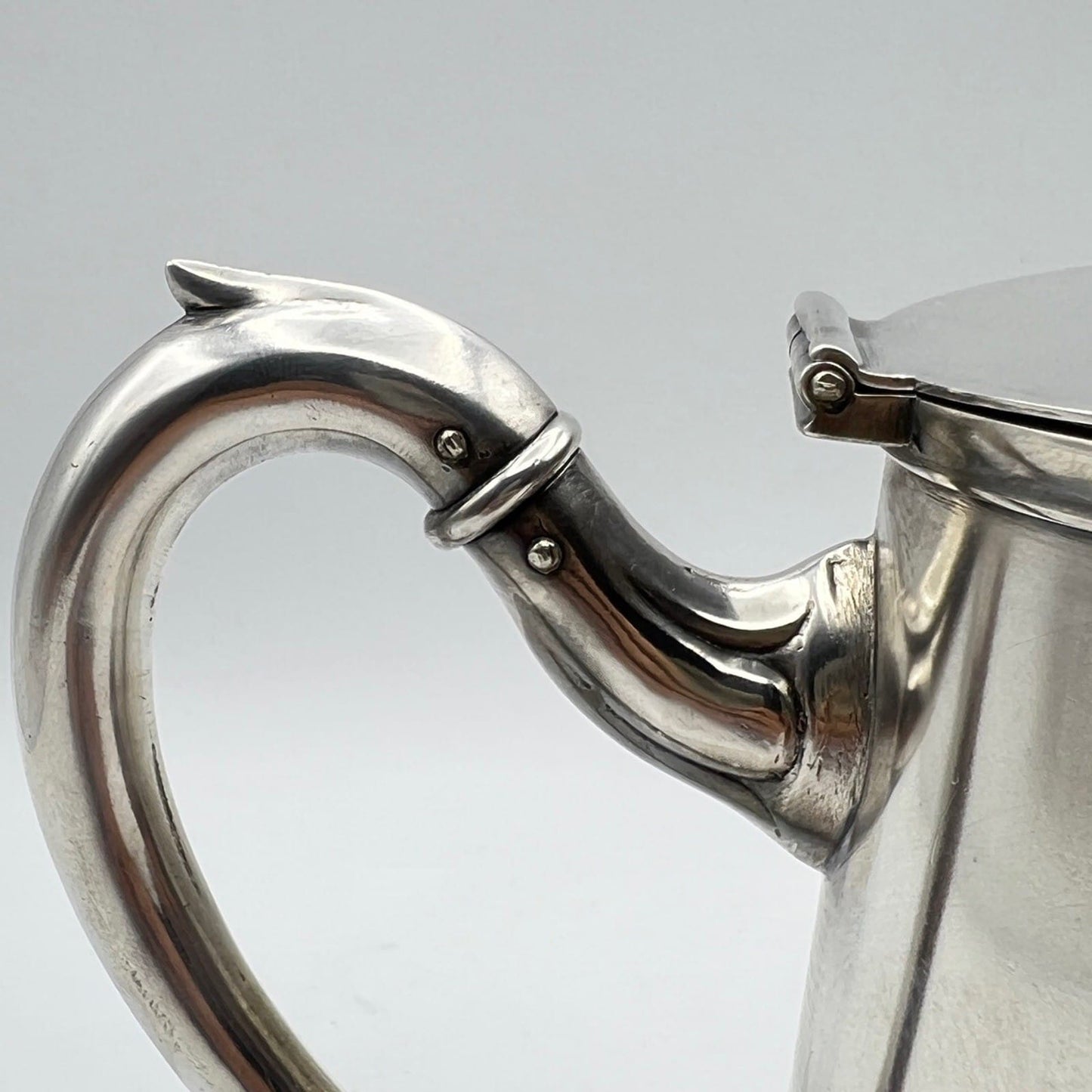 Antica Teiera in argento Silver plated Teiera sheffield Calderoni Caffettiera Categoria  Sheffield & Argento
