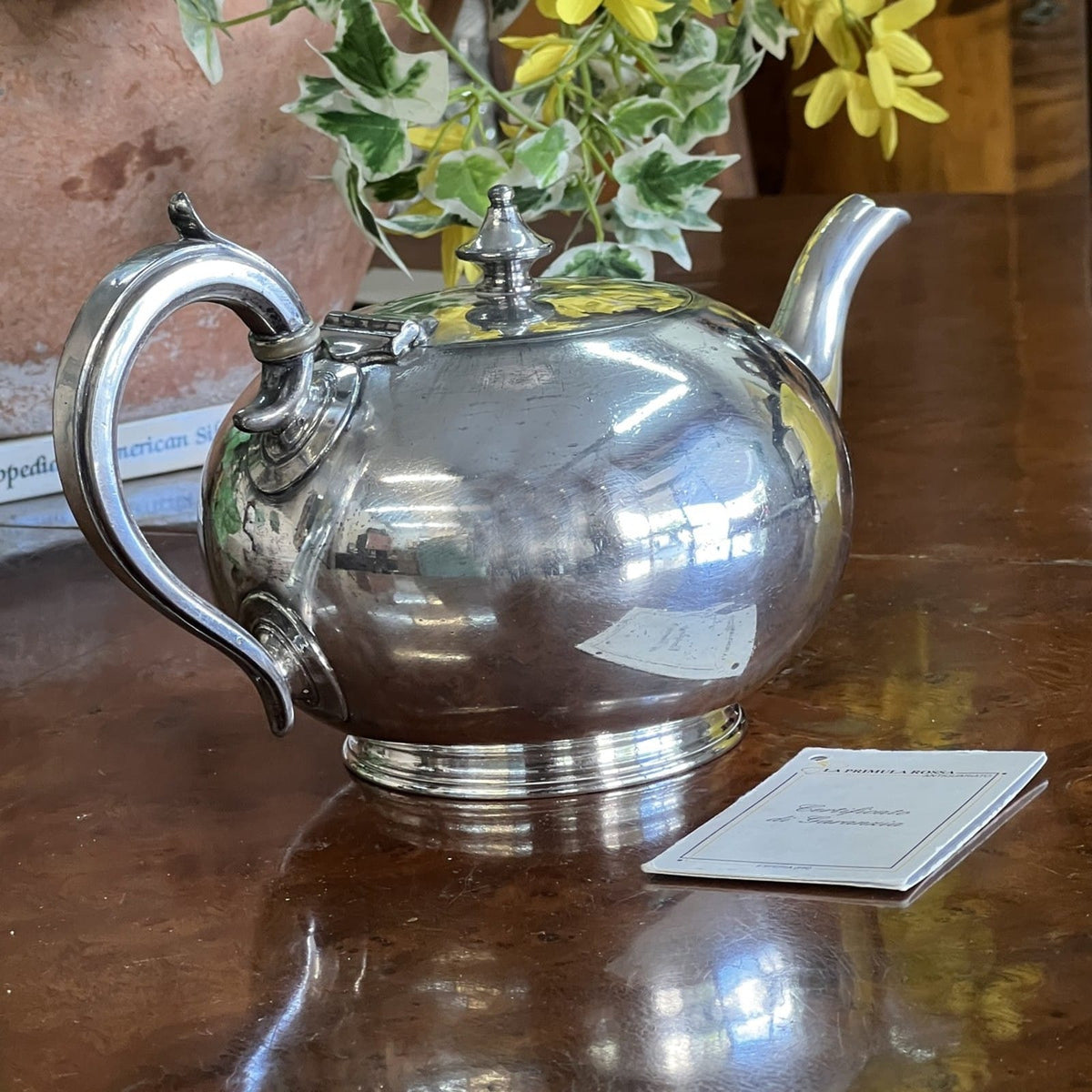 Antica Teiera inglese in argento silver plated sheffield caffettiera d epoca 800 Categoria  Sheffield & Argento