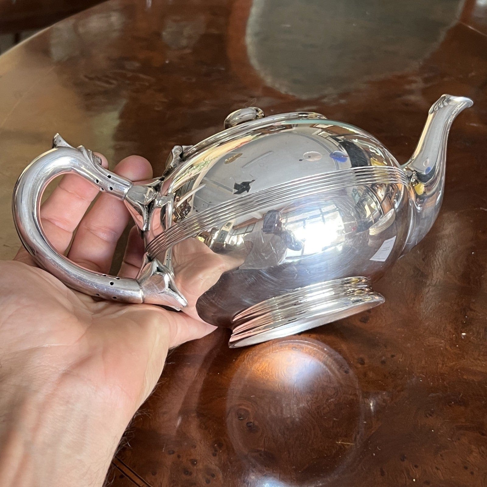 Antica Teiera inglese in argento silver plated sheffield caffettiera epoca 1930 Categoria  Sheffield & Argento