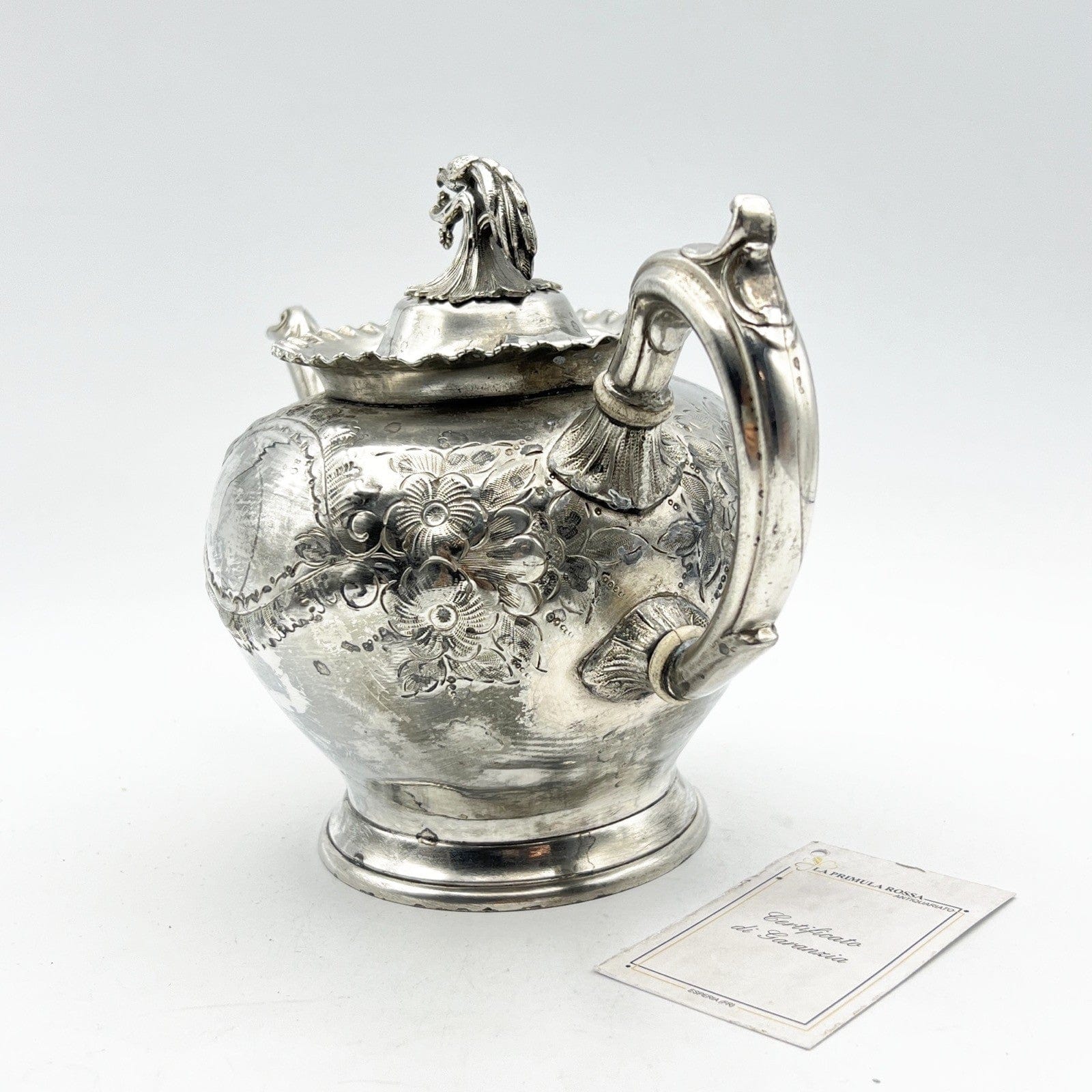 Antica Teiera inglese in argento silver plated sheffield caffettiera epoca 800 G Categoria  Sheffield & Argento